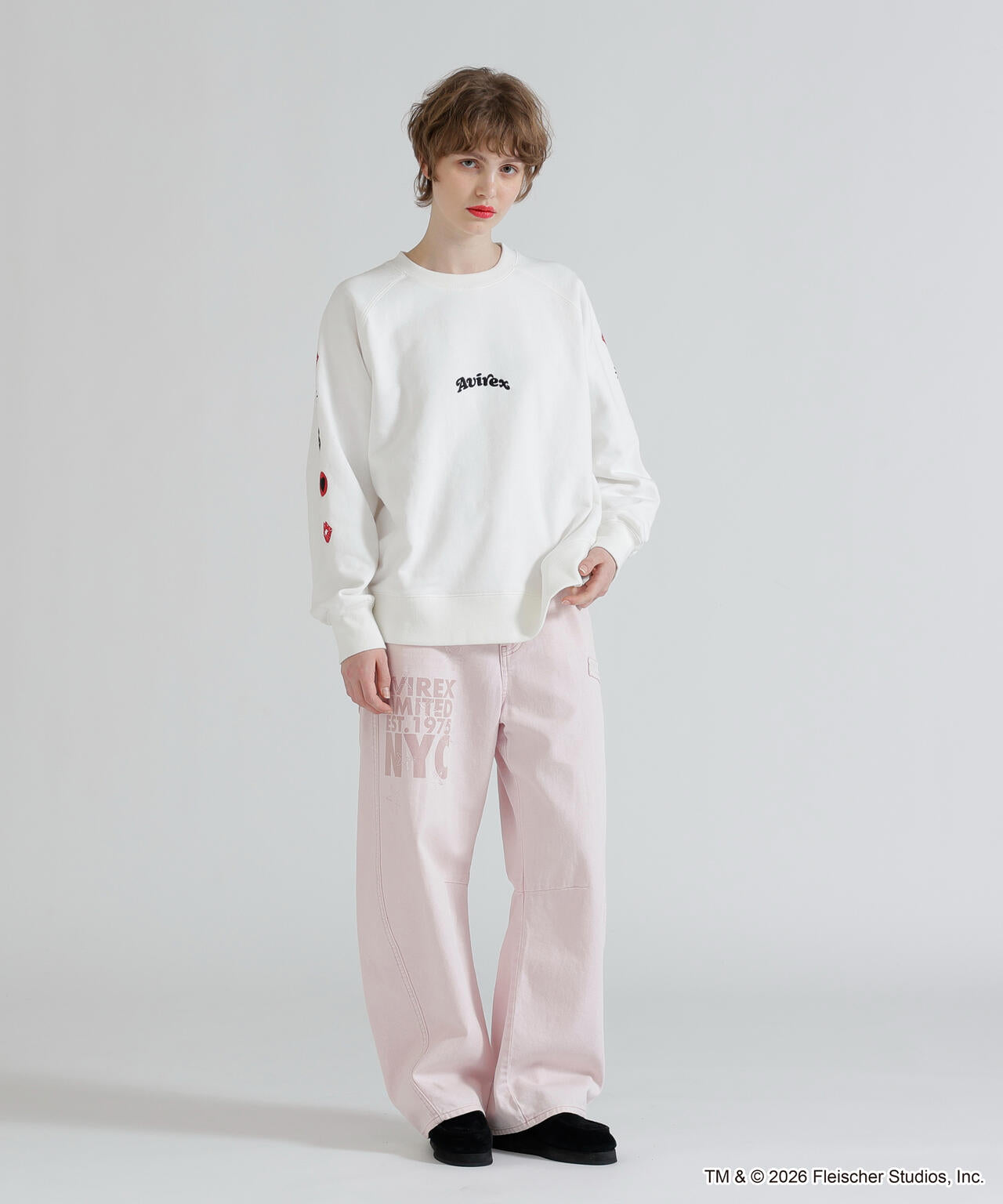 《AVIREX × Betty Boop》CREW NECK SWEAT