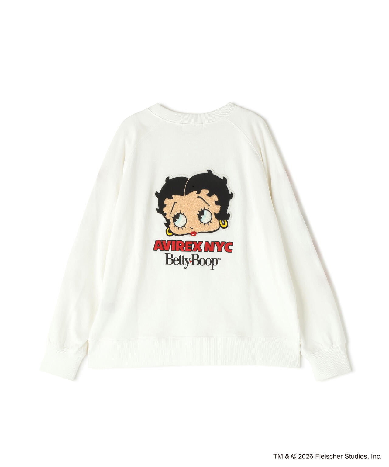 AVIREX NYC Betty Boop トレーナー BETTY BOOP（ベティ ブープ） トレーナー スウェット 「AVIREX× Betty