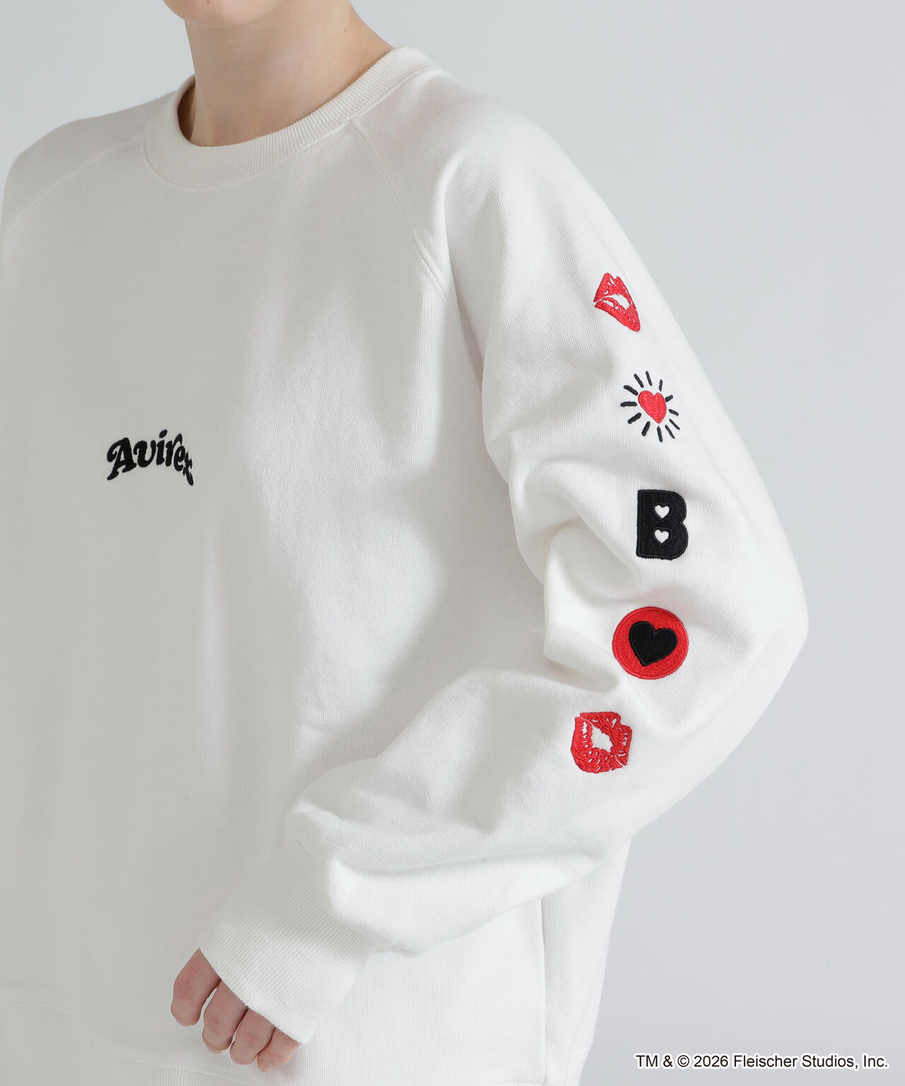 《AVIREX × Betty Boop》CREW NECK SWEAT