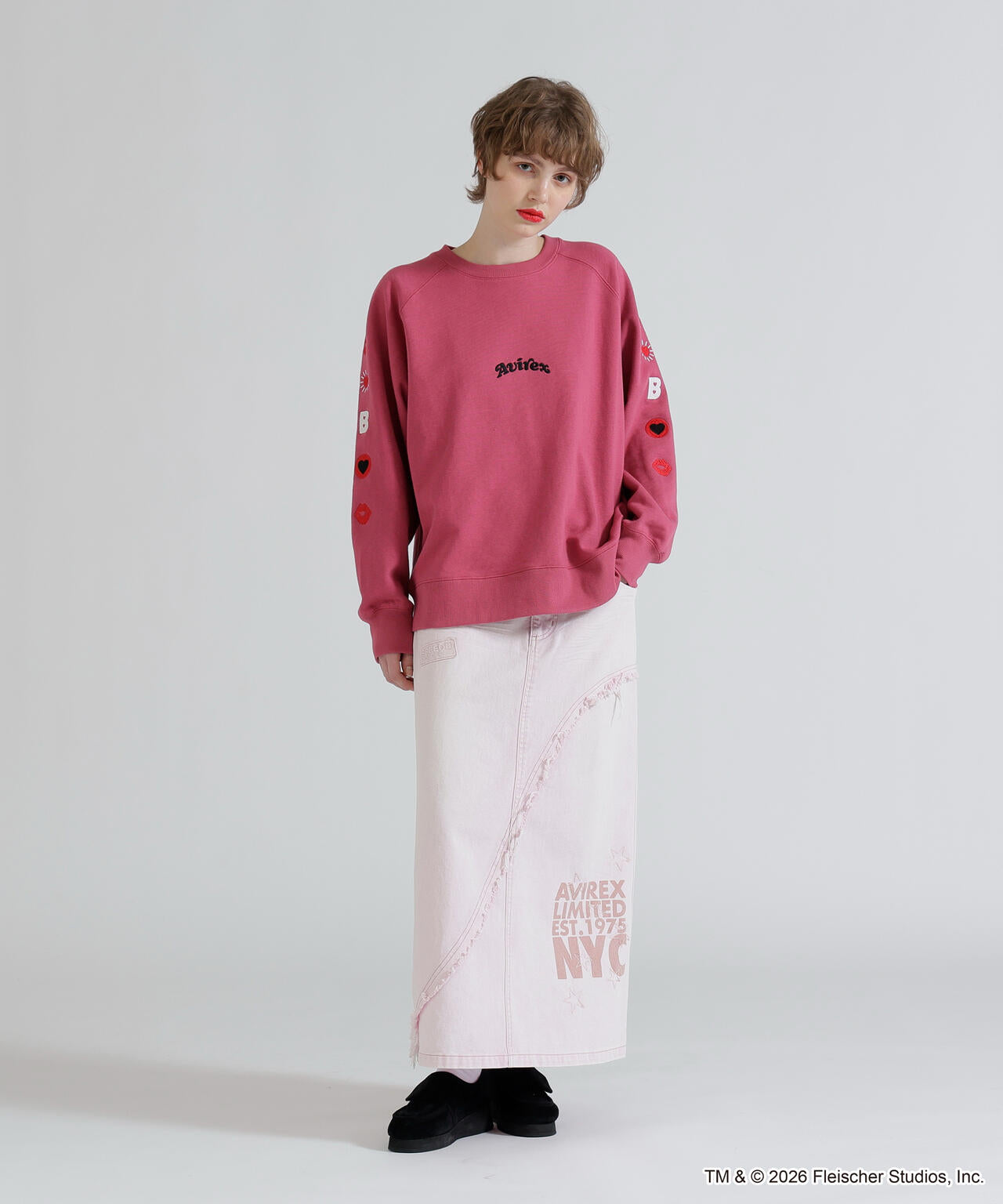 AVIREX × Betty Boop》CREW NECK SWEAT | AVIREX（アヴィレックス