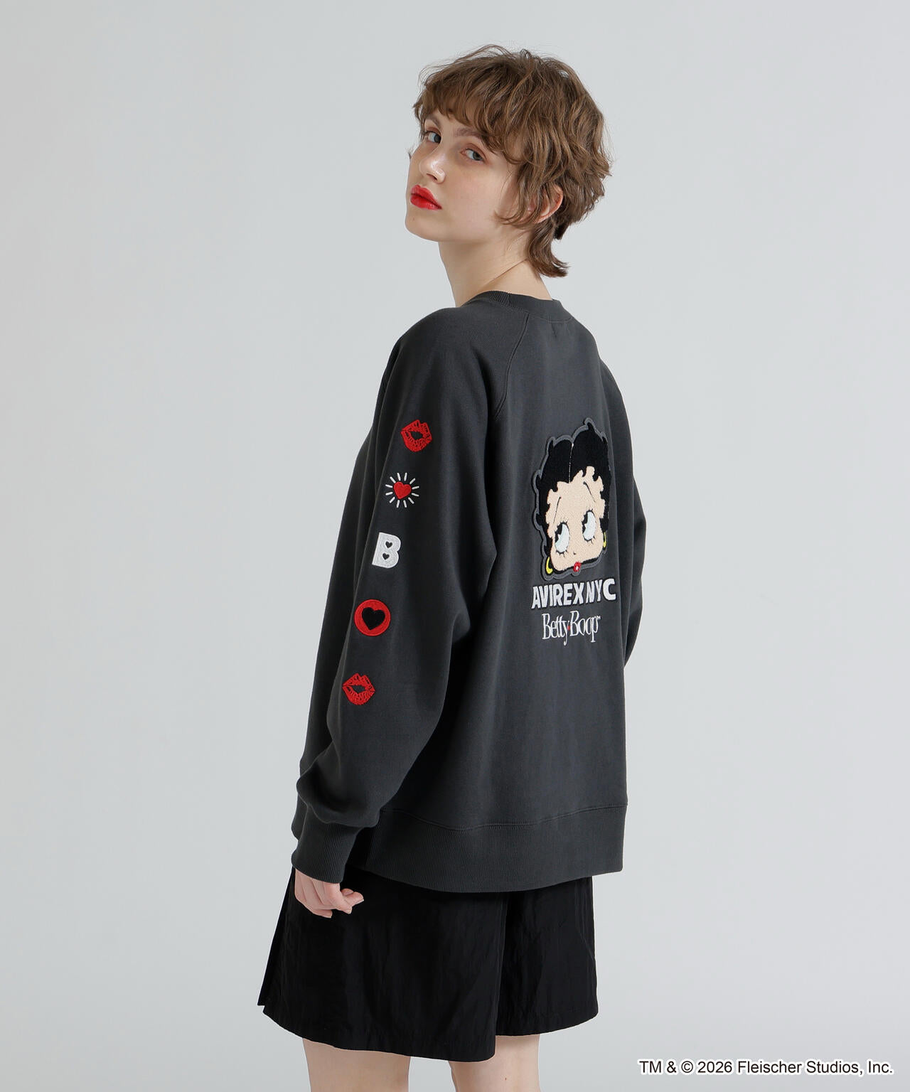 《AVIREX × Betty Boop》CREW NECK SWEAT