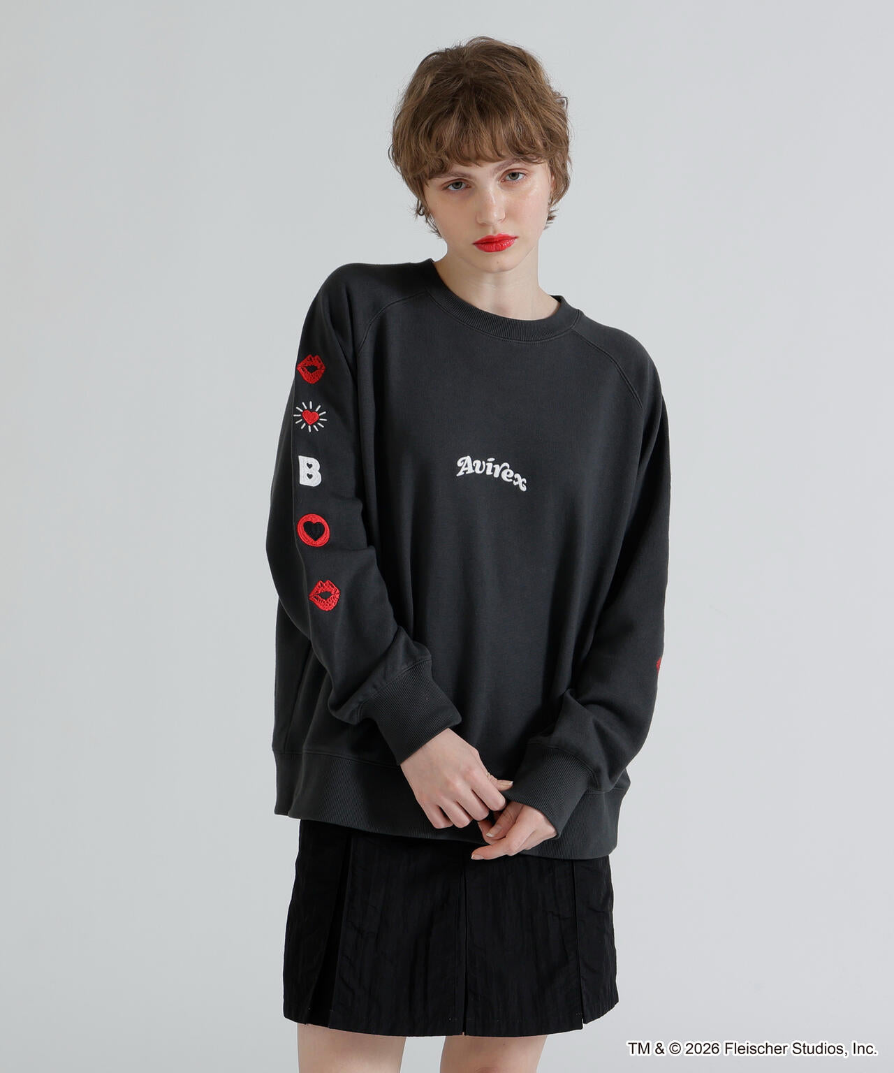 《AVIREX × Betty Boop》CREW NECK SWEAT