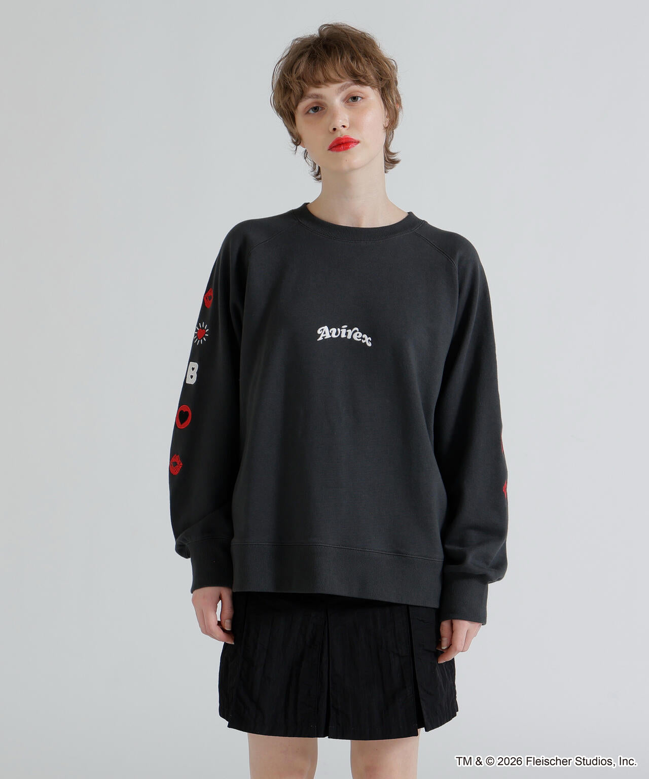 AVIREX NYC Betty Boop トレーナー BETTY BOOP（ベティ ブープ） トレーナー スウェット 「AVIREX× Betty