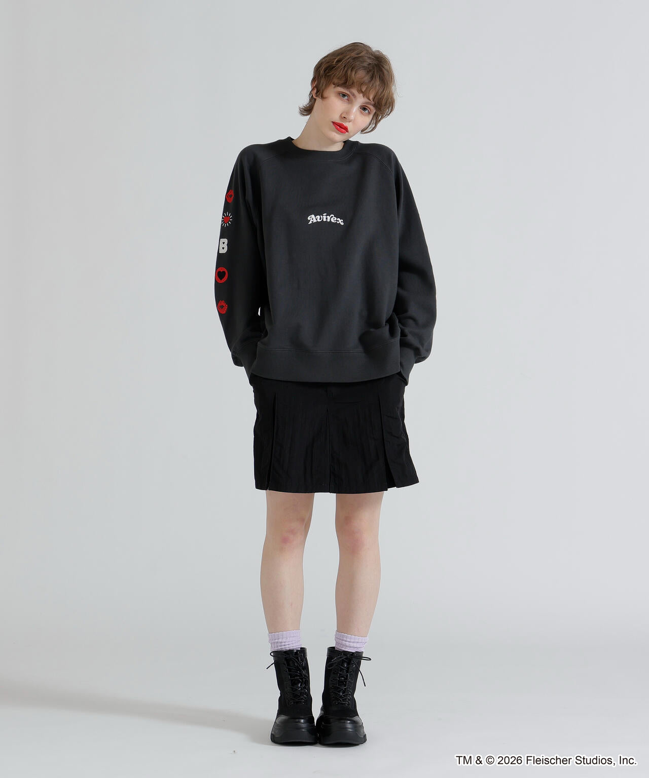 《AVIREX × Betty Boop》CREW NECK SWEAT