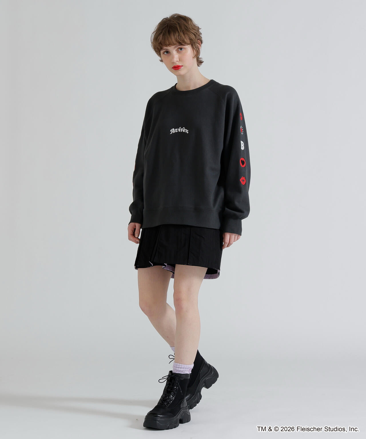 《AVIREX × Betty Boop》CREW NECK SWEAT