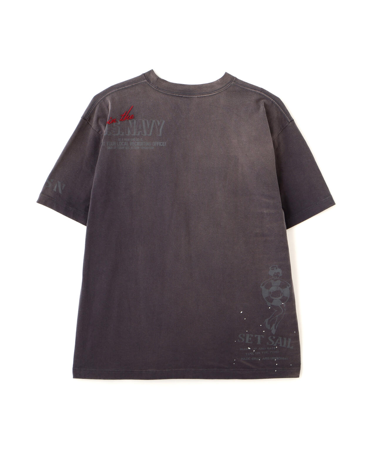 AGED-LOOK S/S NAVY STENCIL T-SHIRT | AVIREX（アヴィレックス