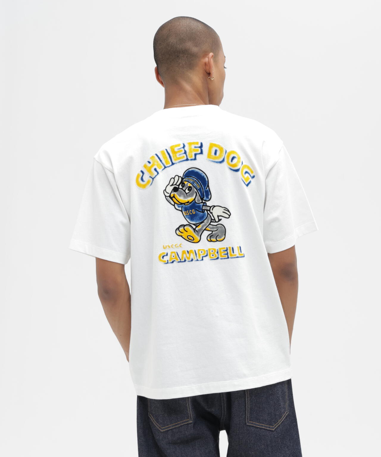 CHIEF DOG FLOCK PRINT T-SHIRT