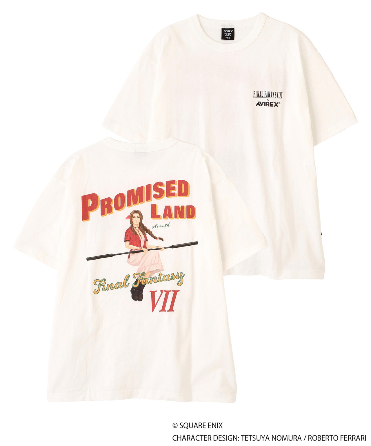 AVIREX Final Fantasy VII ティファ　コラボ　Tシャツ AVIREX × FINAL FANTASY VII REMAKE》PINUP T-SHIRT ”TIFA & AERITH