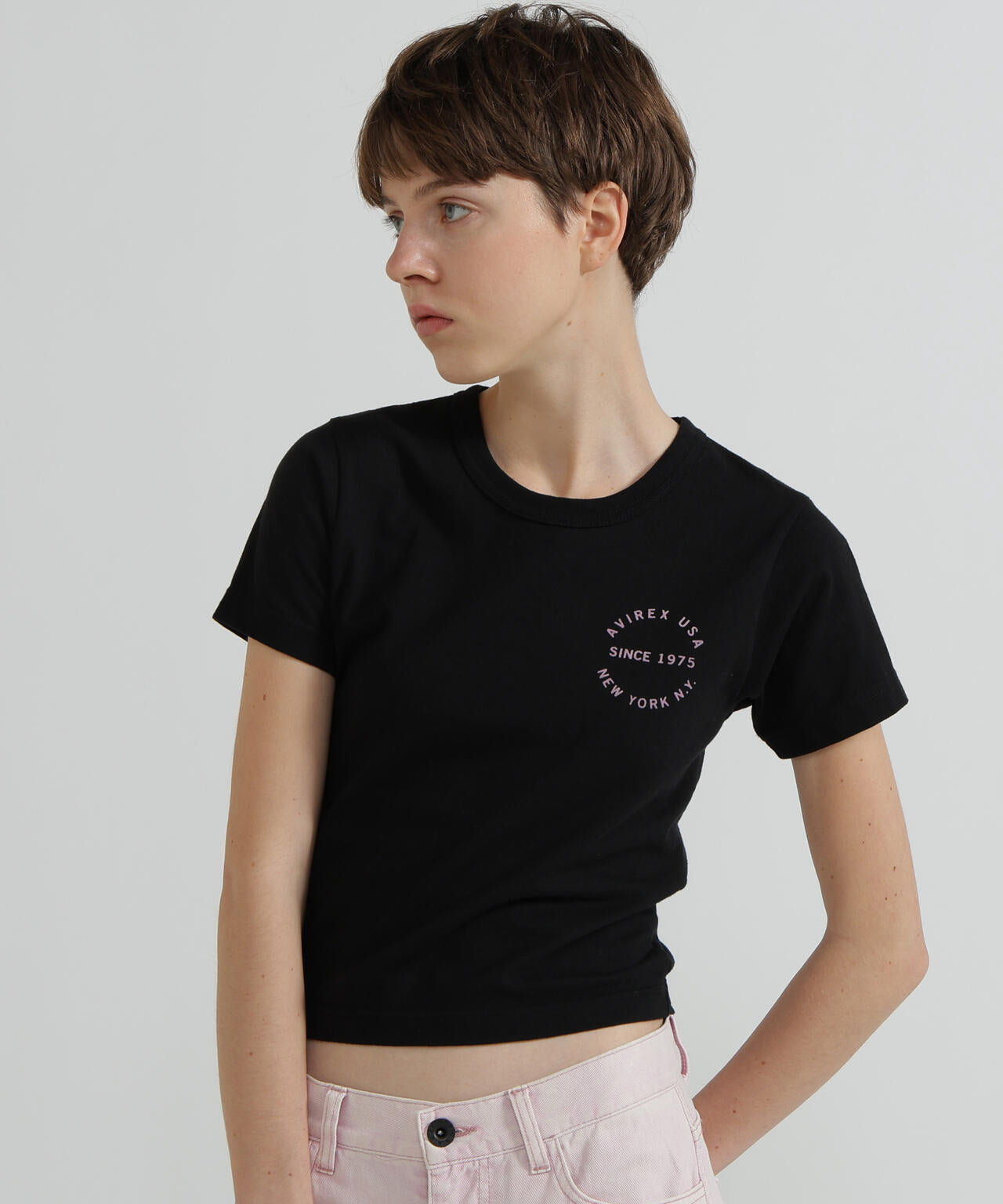 《WOMAN》VARSITY LOGO MINI T-SHIRT