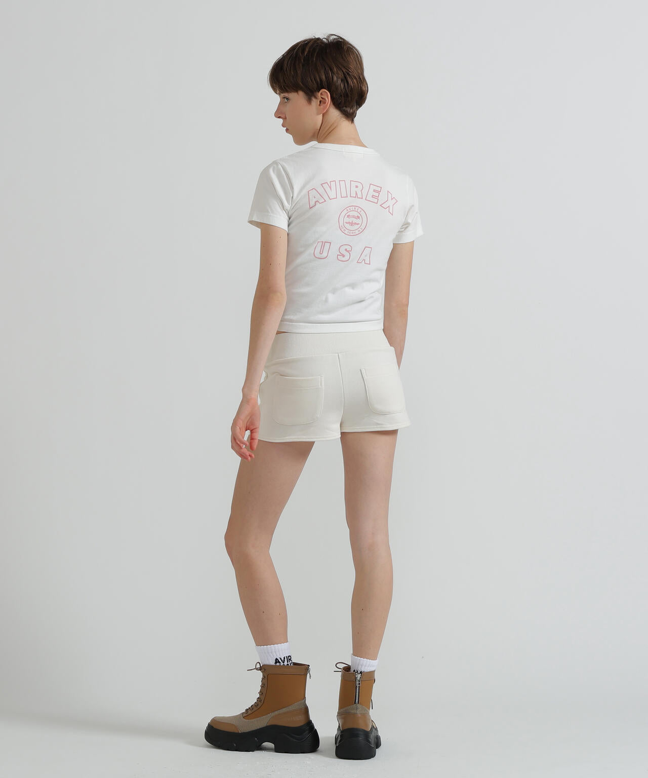 《WOMAN》VARSITY LOGO MINI T-SHIRT