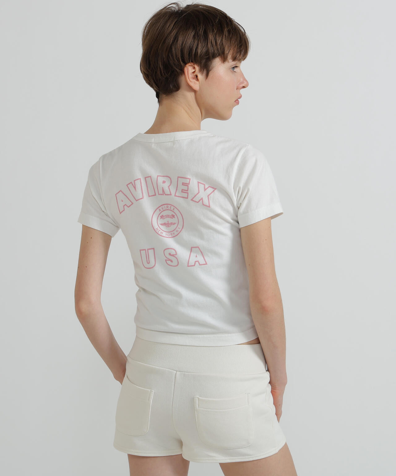《WOMAN》VARSITY LOGO MINI T-SHIRT