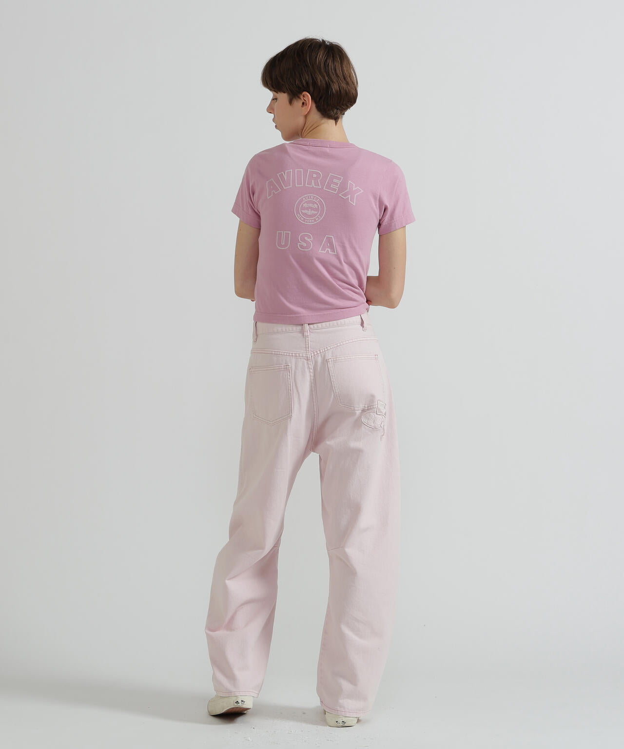 《WOMAN》VARSITY LOGO MINI T-SHIRT