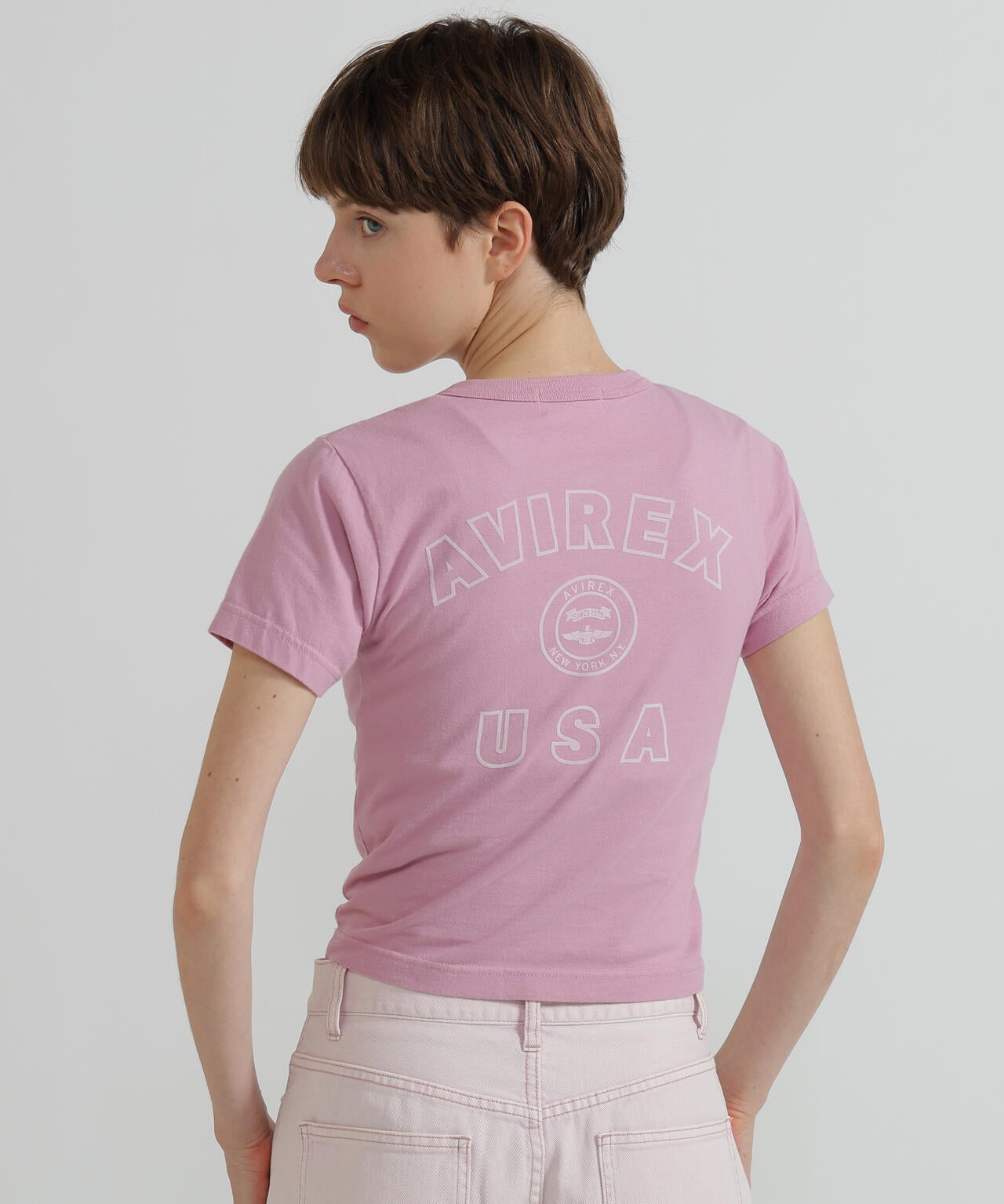 《WOMAN》VARSITY LOGO MINI T-SHIRT