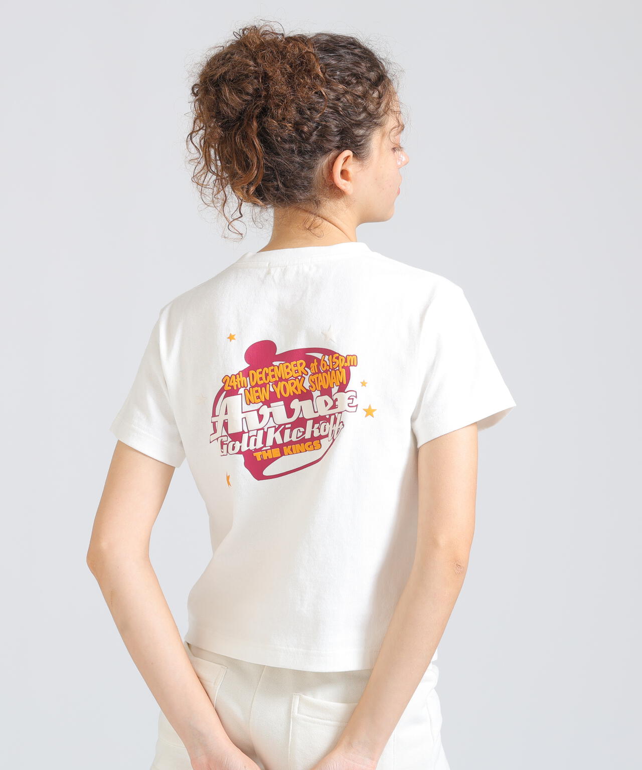 GOLD KICKOFF PUFF PRINT T-SHIRT
