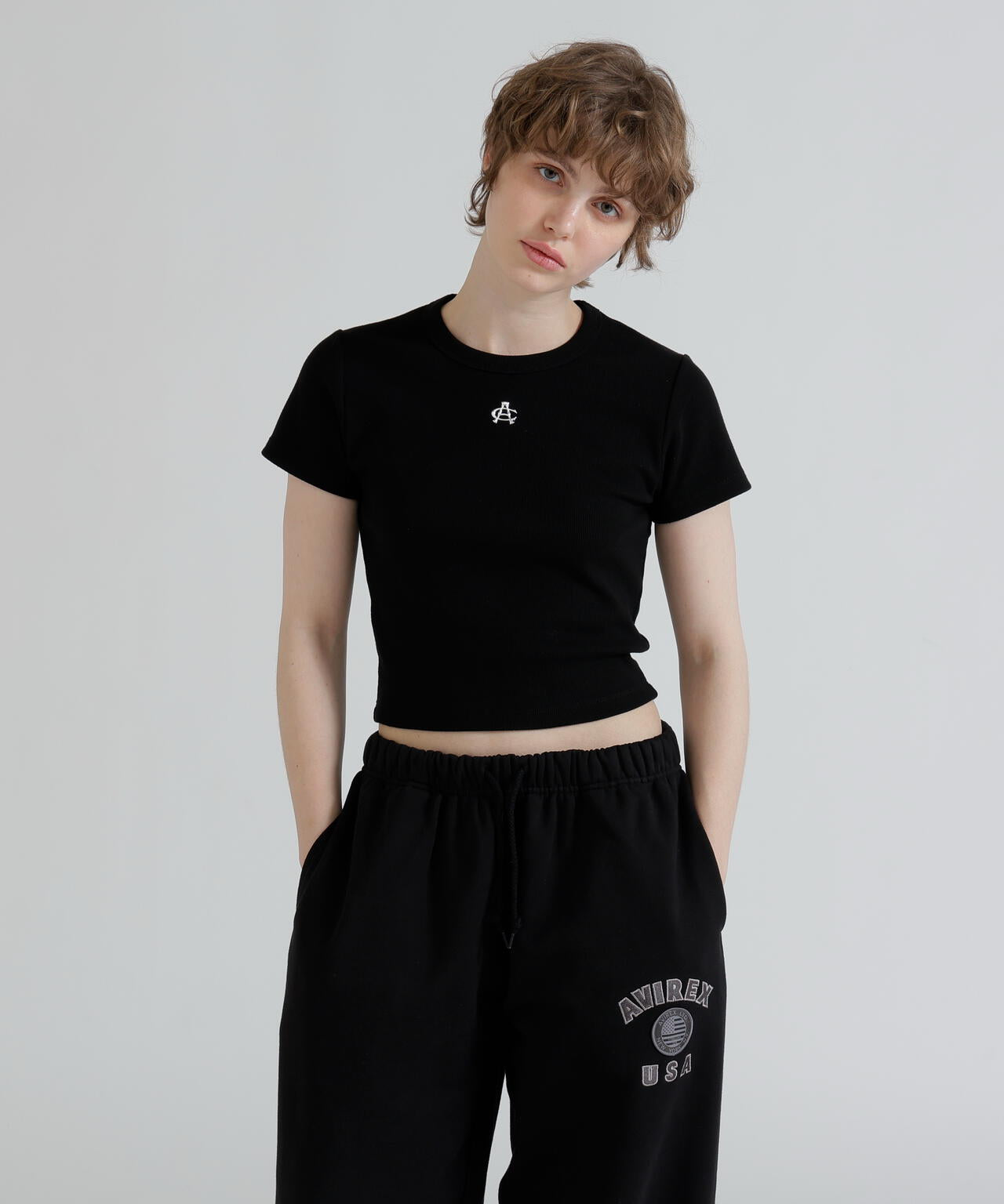 直営店限定》S/S AC RIB T-SHIRT | AVIREX（アヴィレックス） ｜【公式