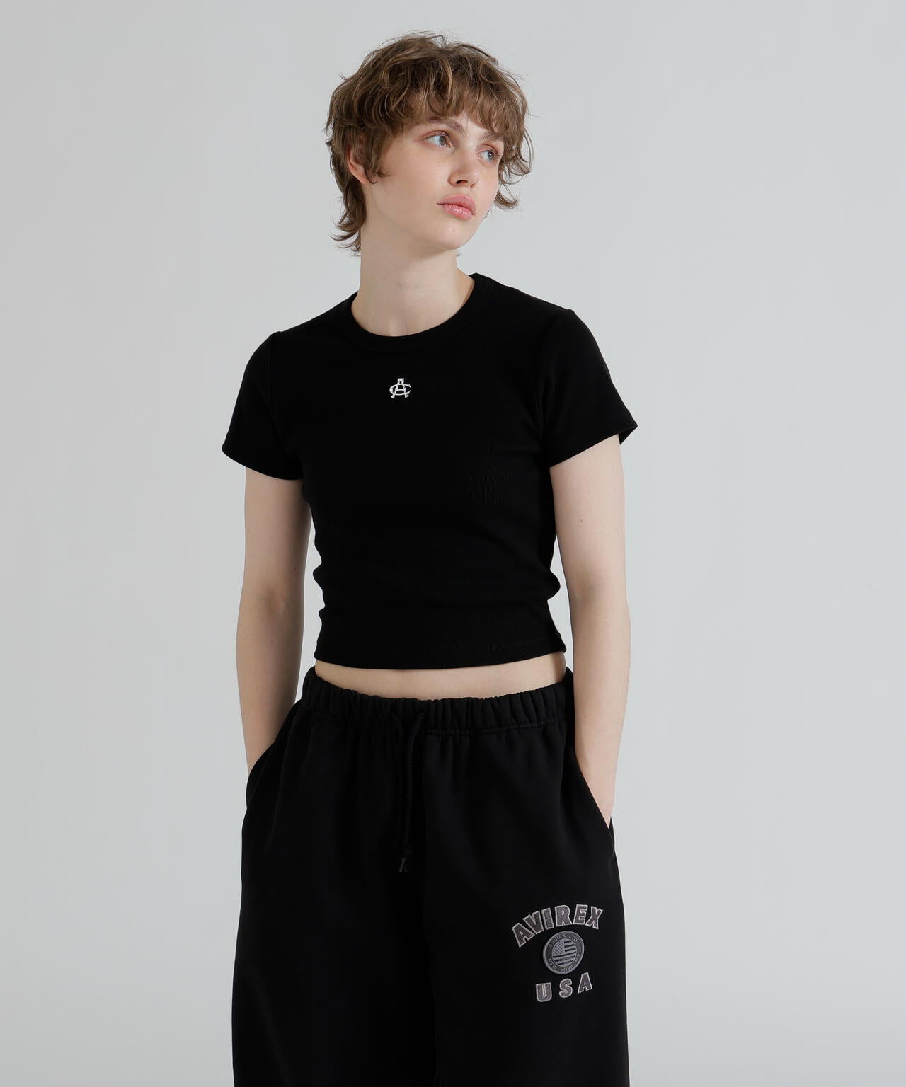 直営店限定》S/S AC RIB T-SHIRT | AVIREX（アヴィレックス） ｜【公式