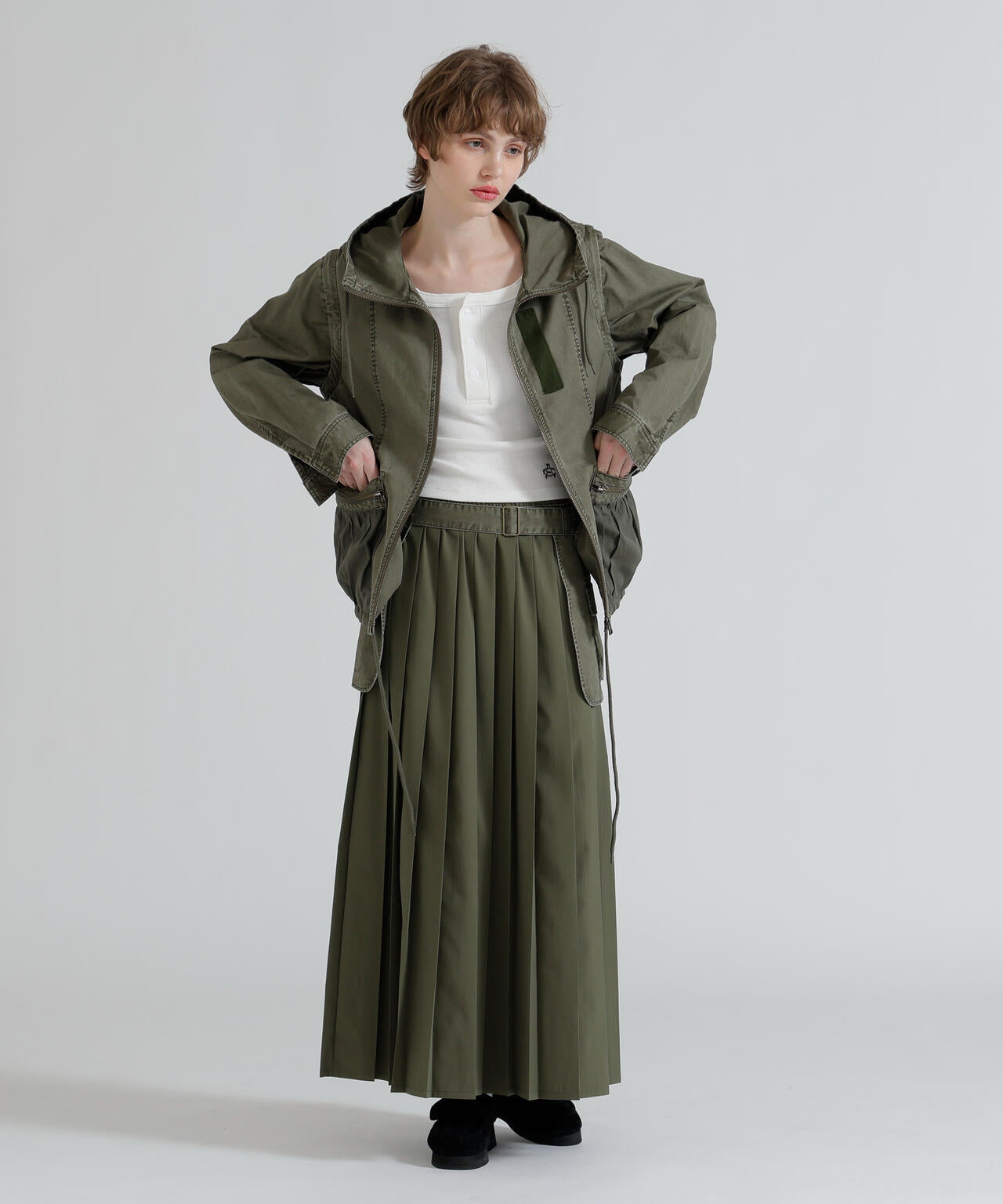直営店限定》S/S AC RIB HENLY T-SHIRT | AVIREX（アヴィレックス