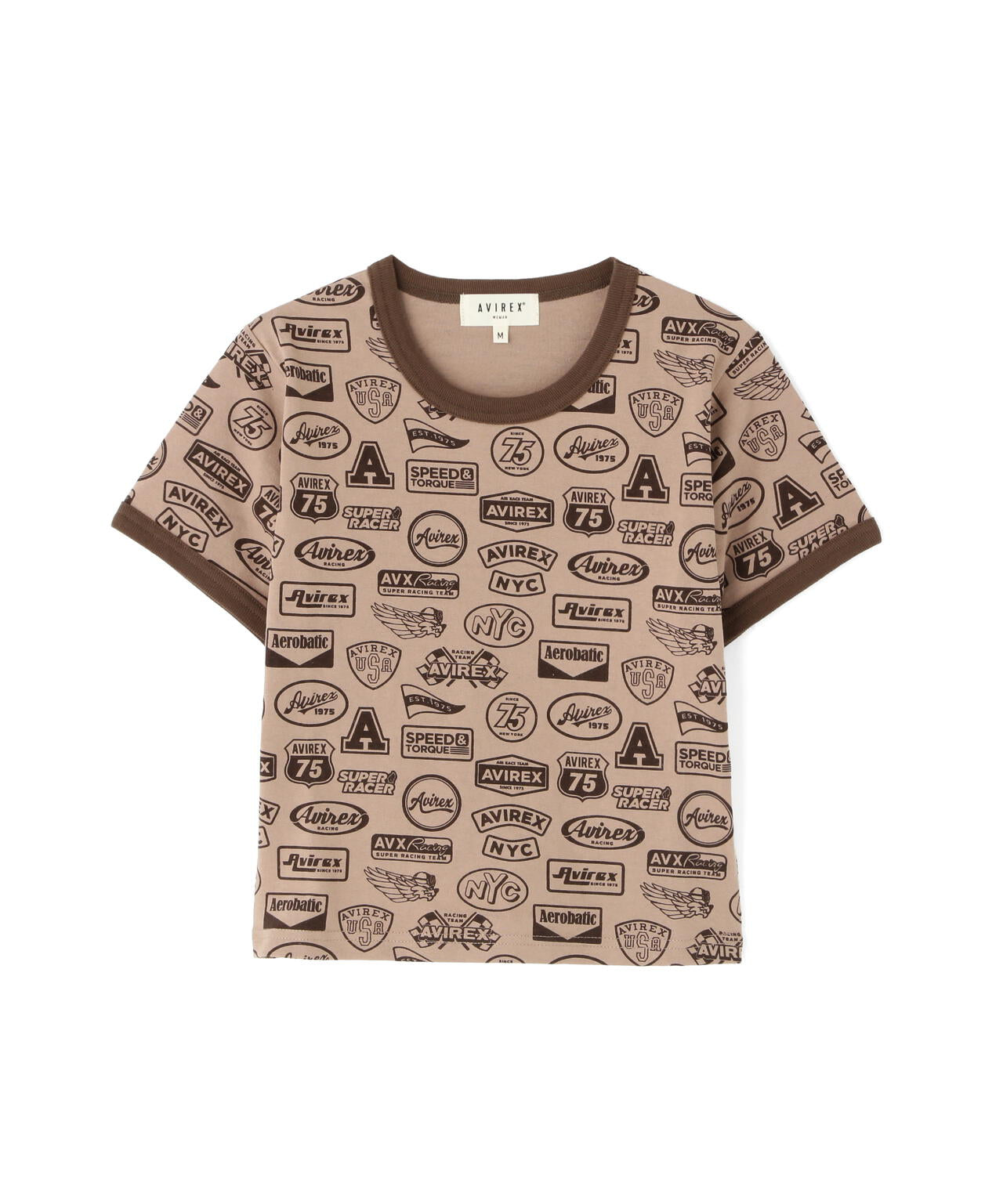 直営店限定》S/S RINGER PATCH MOTIF FULL PRINT T-SHIRT | AVIREX