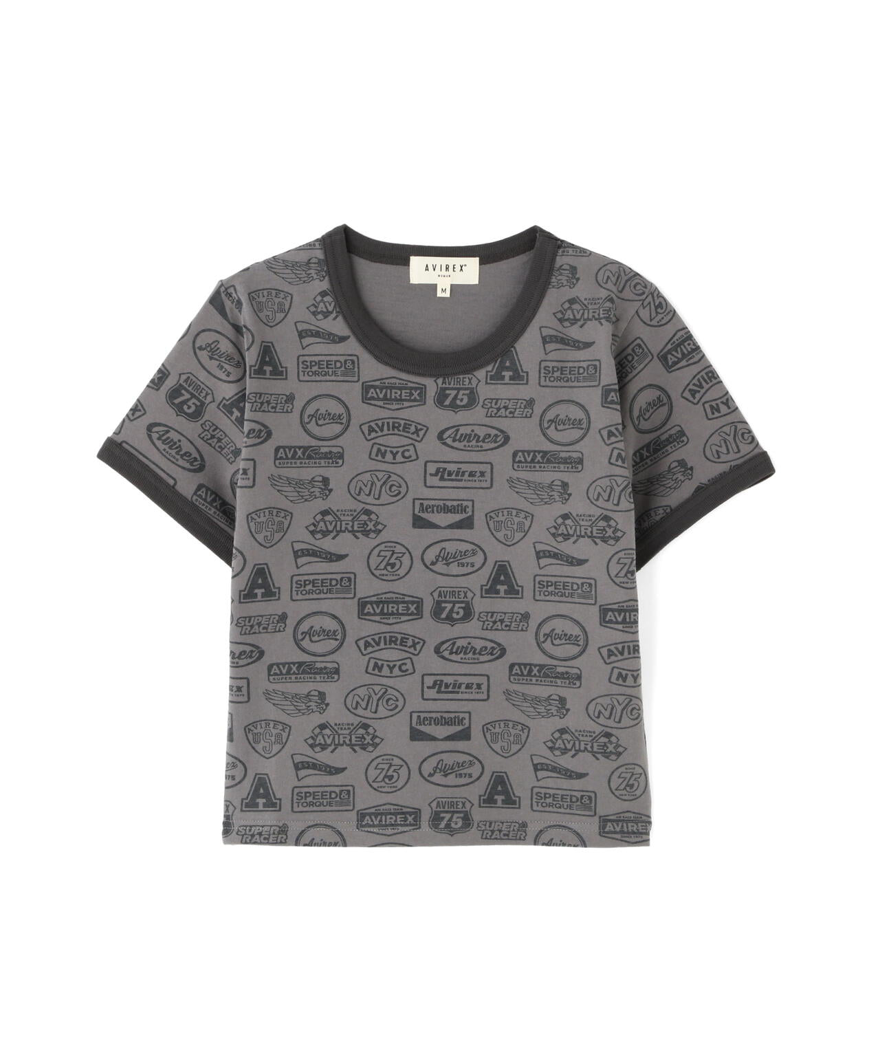 直営店限定》S/S RINGER PATCH MOTIF FULL PRINT T-SHIRT | AVIREX