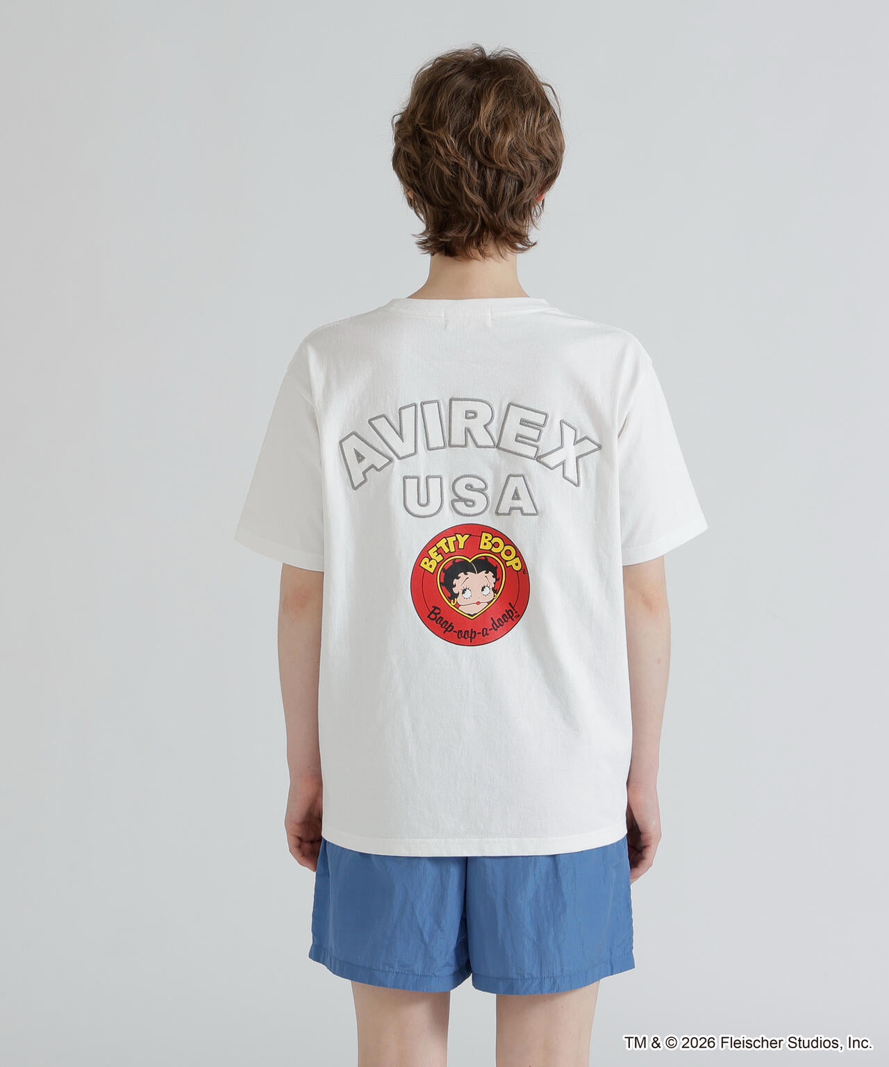AVIREX × Betty Boop》VARSITY LOGO S/S T-SHIRT | AVIREX