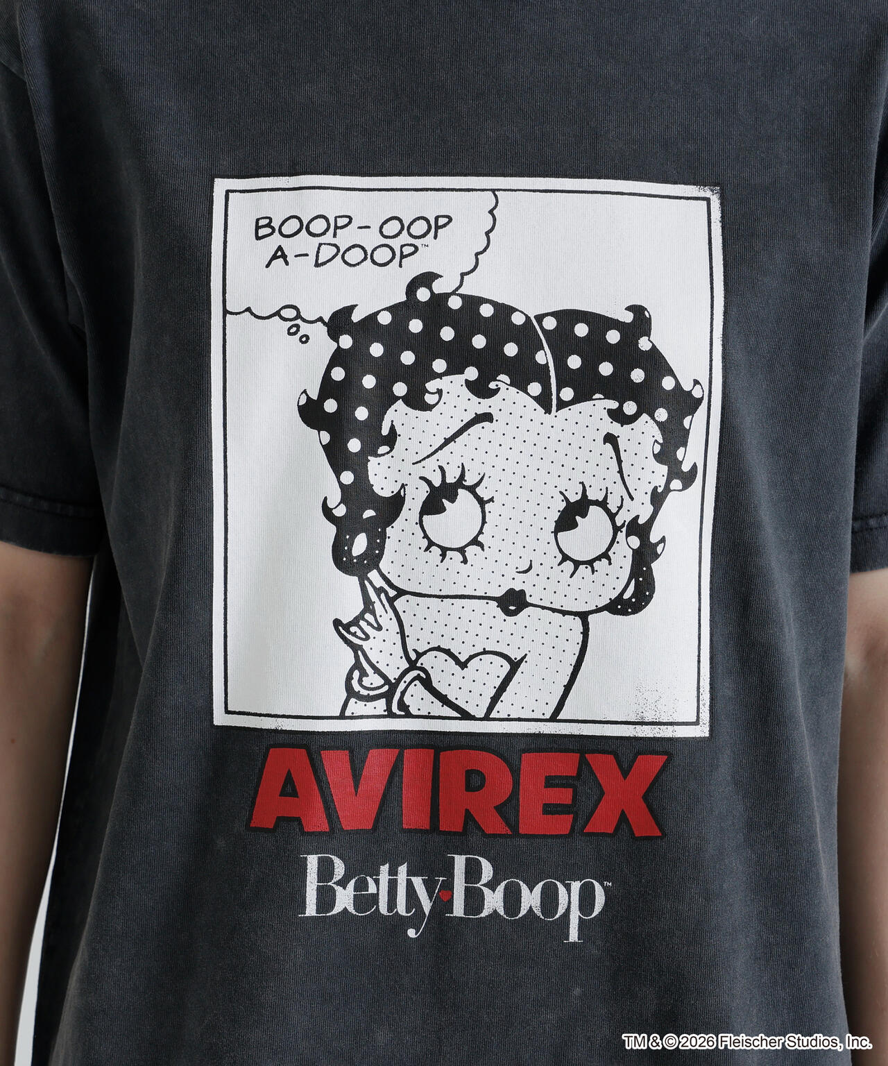AVIREX × Betty Boop》FADE WASH S/S T-SHIRT | AVIREX