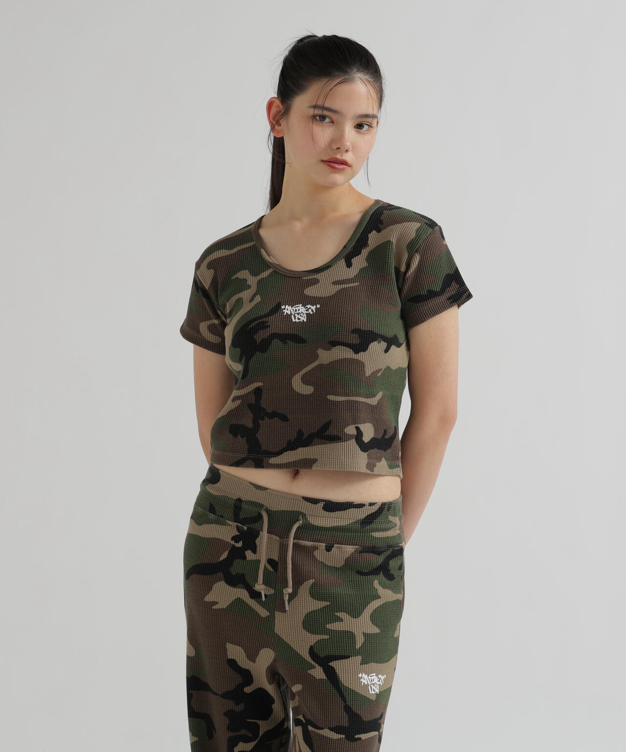 直営店限定》CAMO WAFFLE MINI T-SHIRT | AVIREX（アヴィレックス
