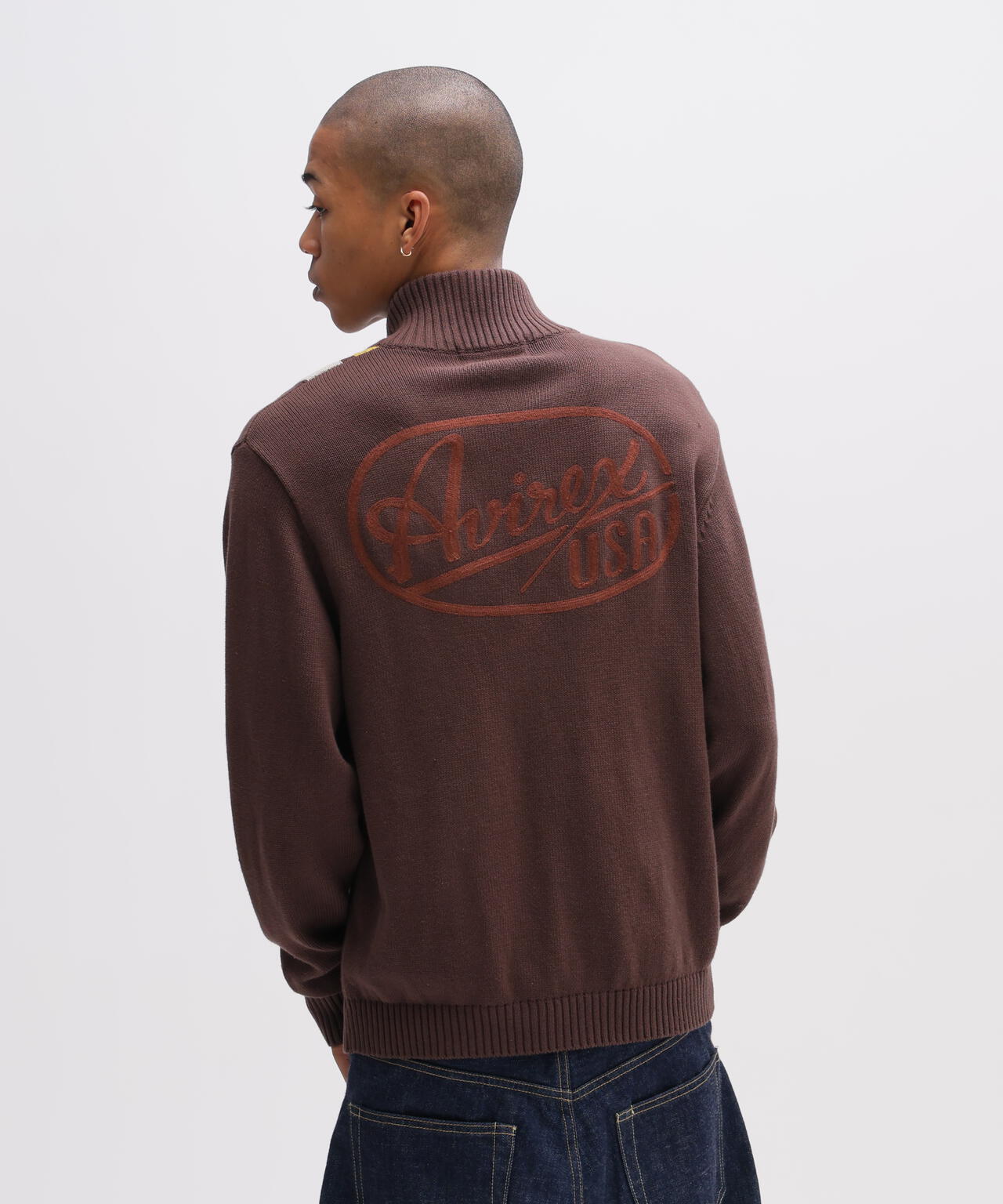 《A.A.R.C》COTTON ZIP UP KNIT