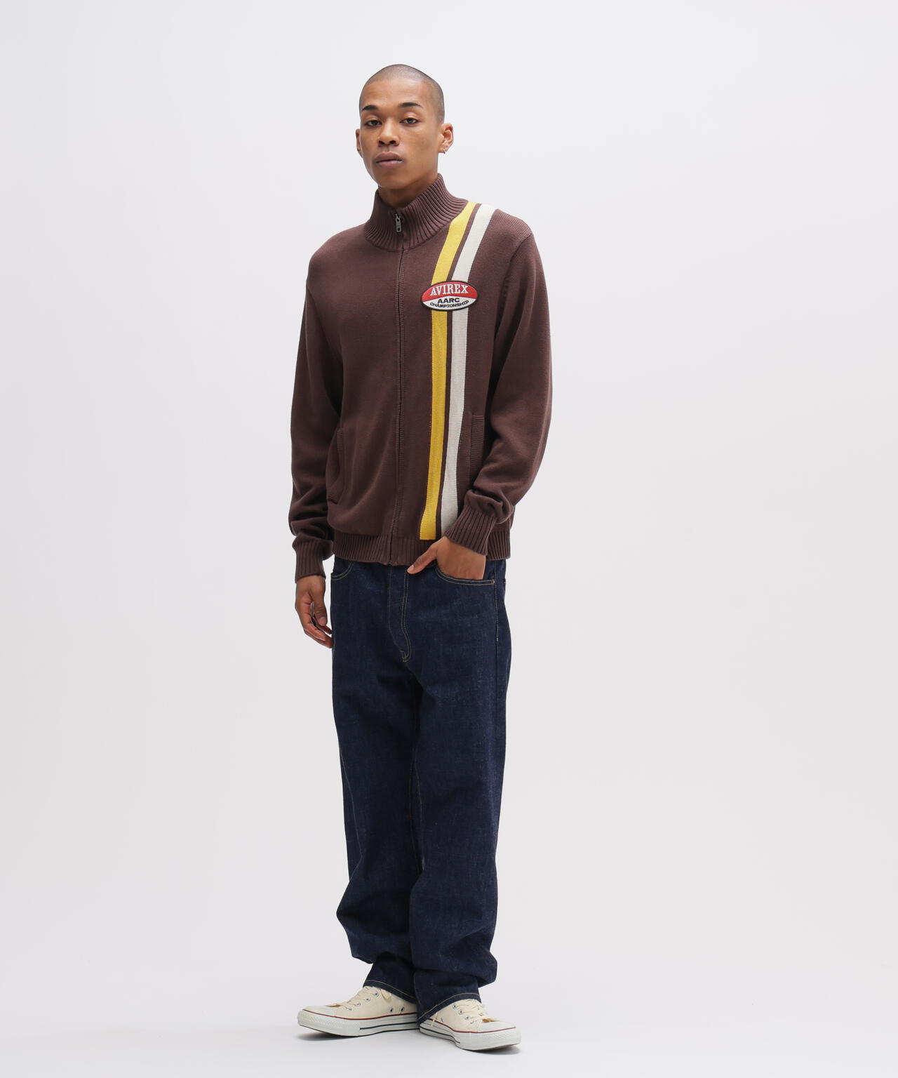 A.A.R.C》COTTON ZIP UP KNIT | AVIREX（アヴィレックス） ｜【公式