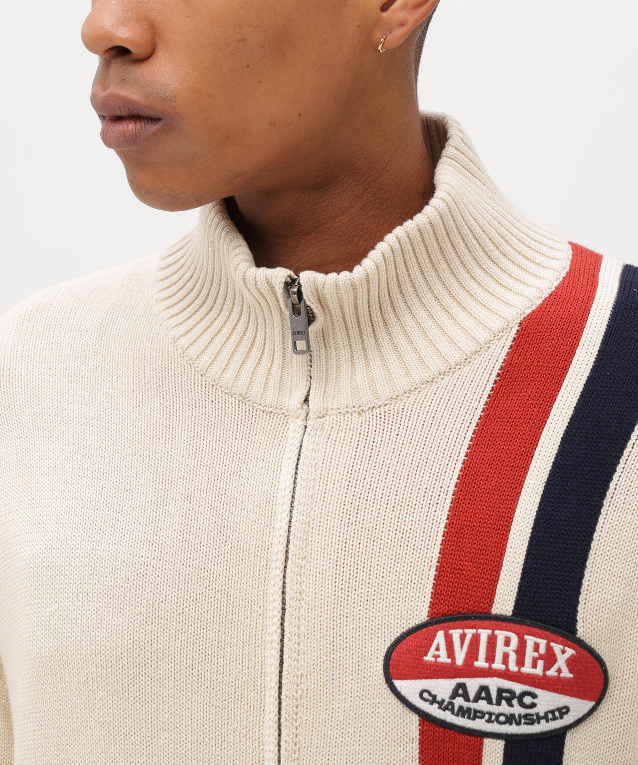 A.A.R.C》COTTON ZIP UP KNIT | AVIREX（アヴィレックス） ｜【公式