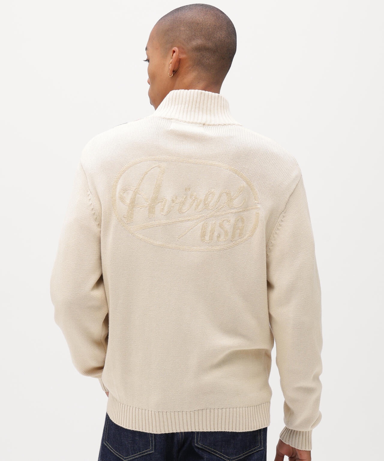 A.A.R.C》COTTON ZIP UP KNIT | AVIREX（アヴィレックス） ｜【公式