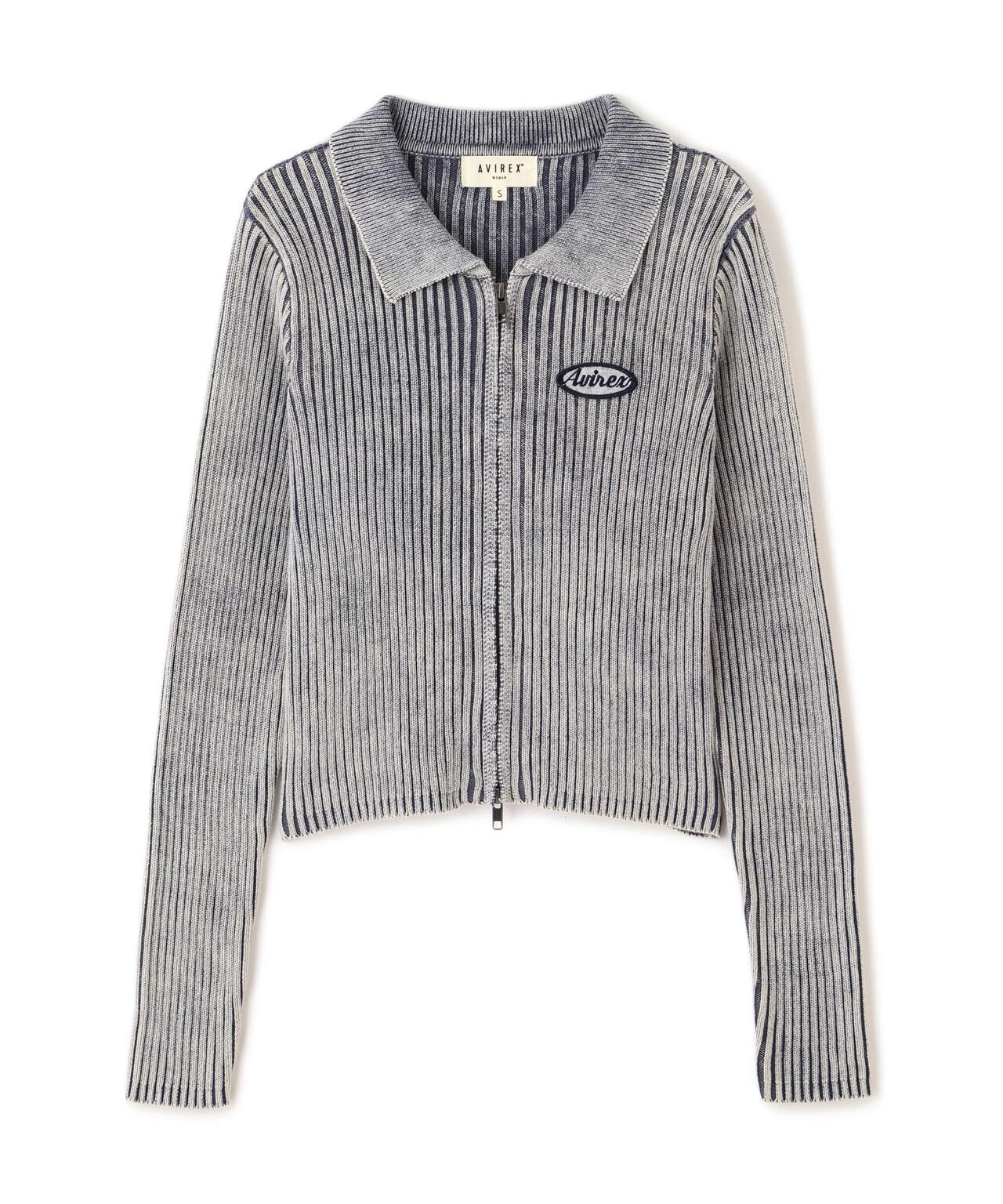 VINTAGE WASH WAPPEN KINT CARDIGAN | AVIREX（アヴィレックス