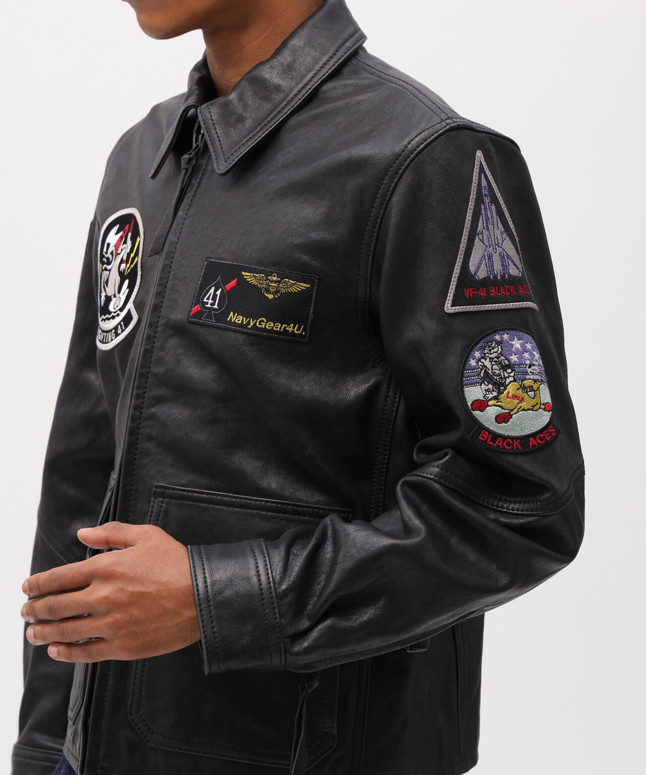 ANJ4 JACKET BLACK ACES