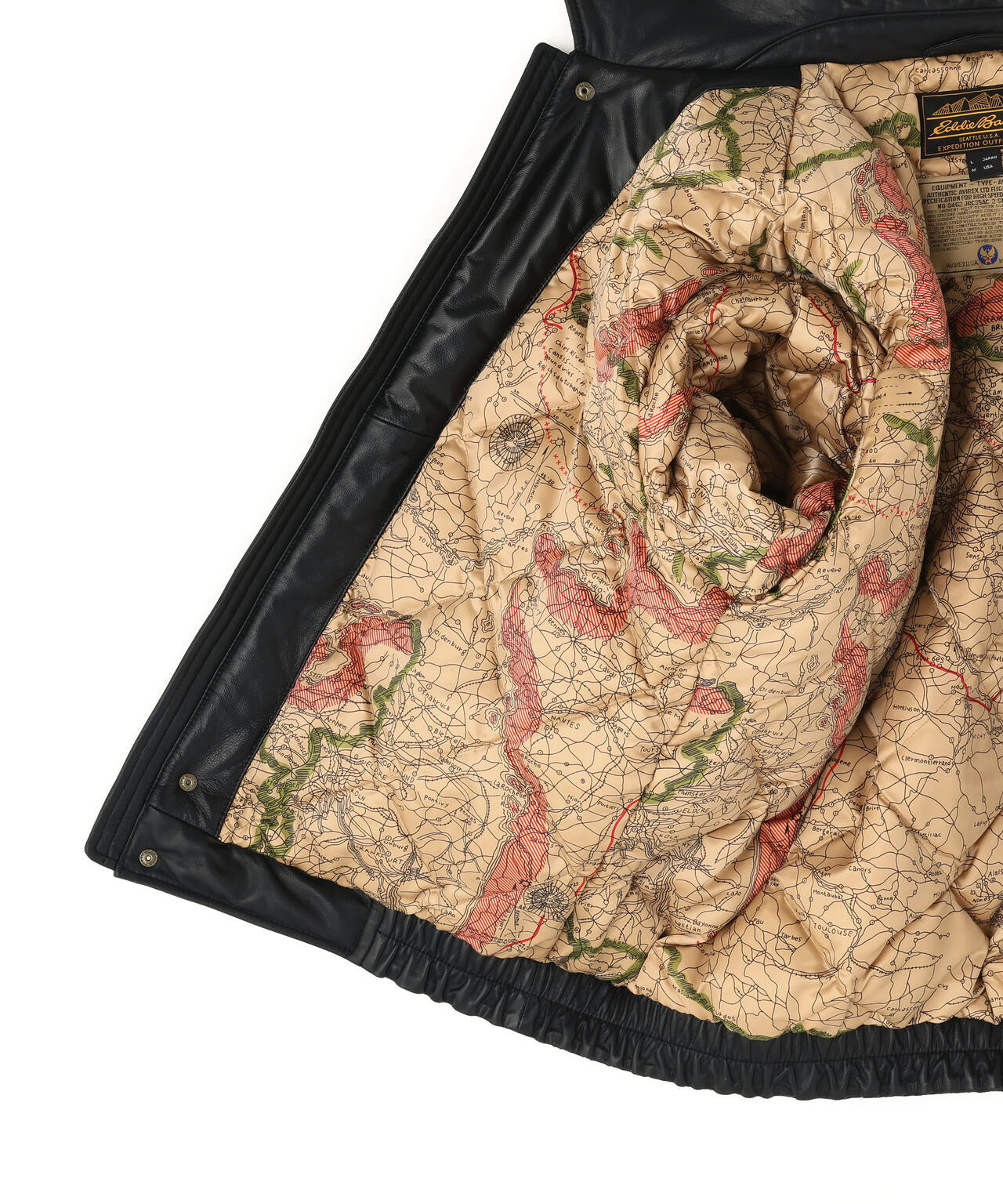 《AVIREX × Eddie Bauer》LIGHT LEATHER BOMBER JACKET