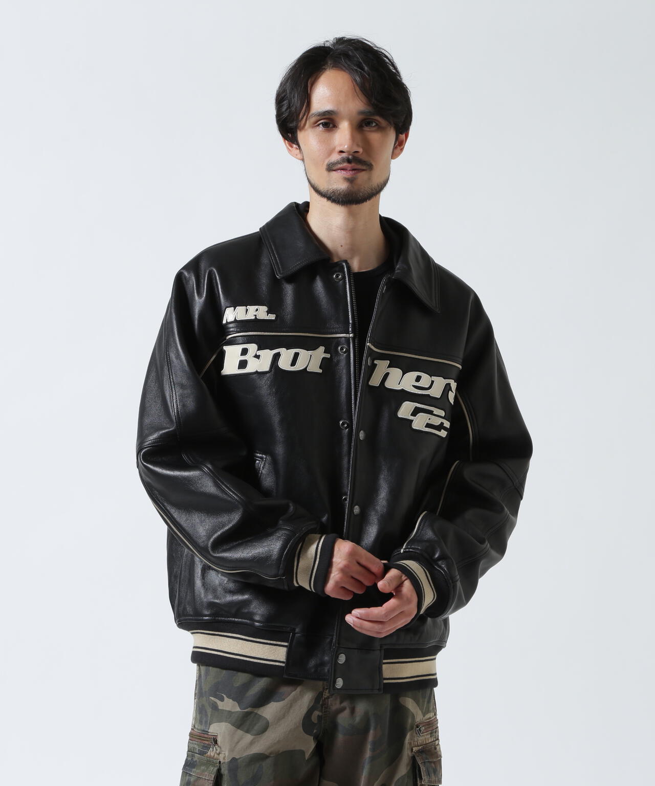 《AVIREX × MR.BROTHERS CUT CLUB》VARITY LEATHER JACKET