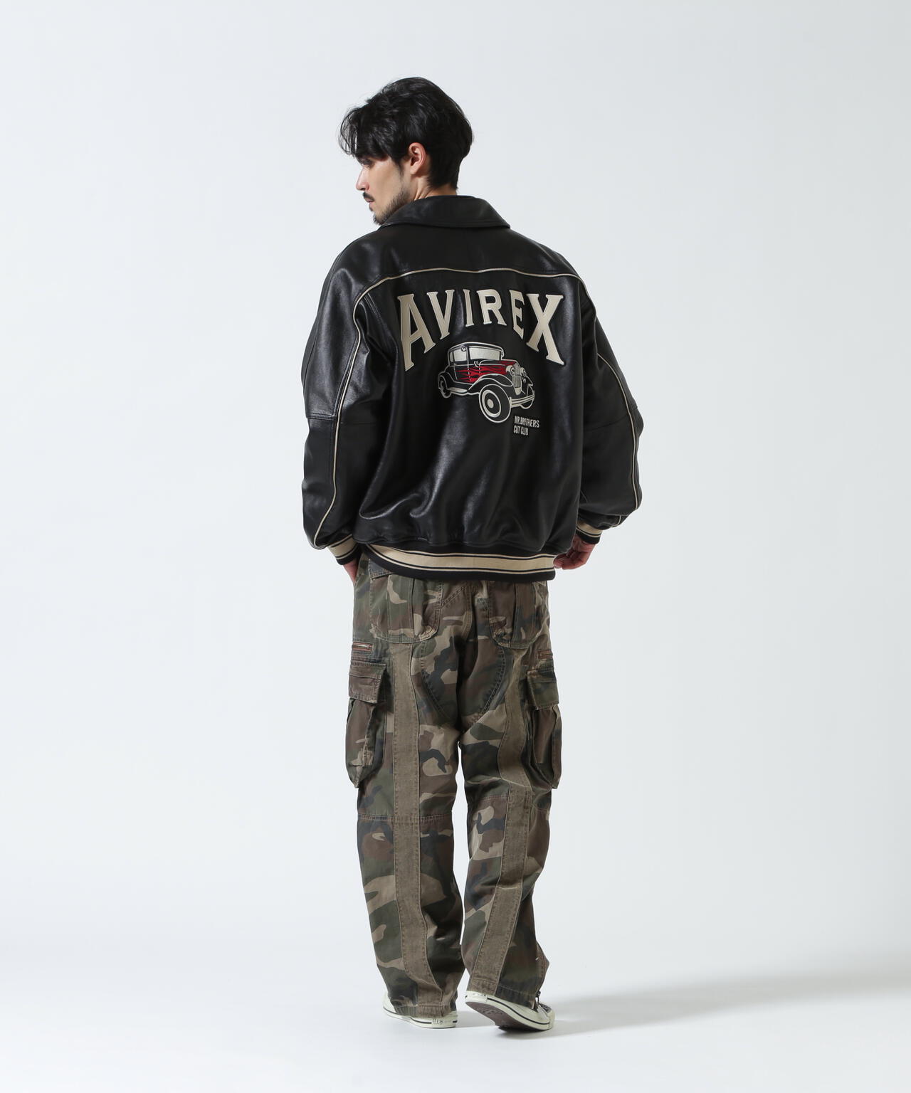 《AVIREX × MR.BROTHERS CUT CLUB》VARITY LEATHER JACKET