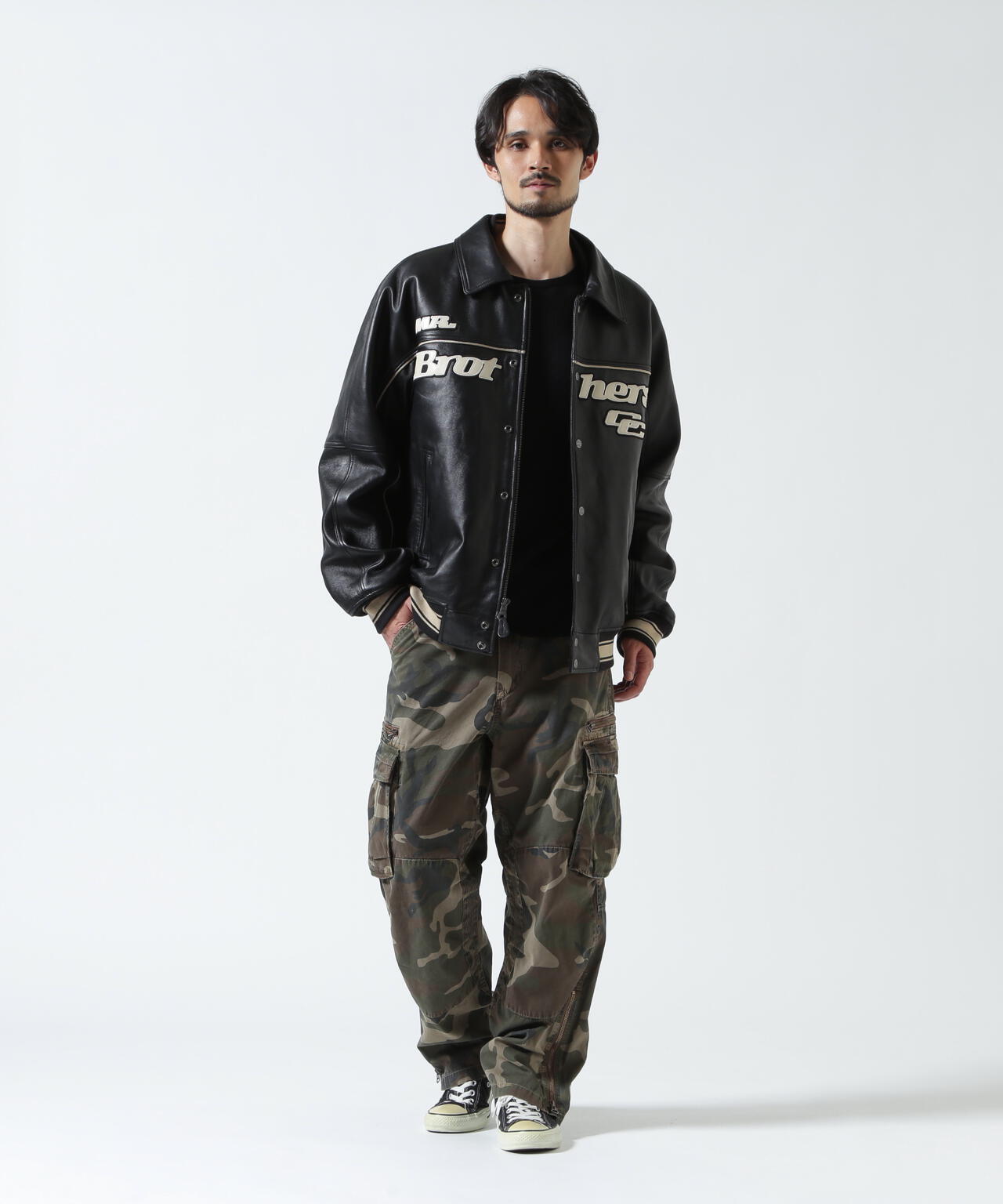 《AVIREX × MR.BROTHERS CUT CLUB》VARITY LEATHER JACKET