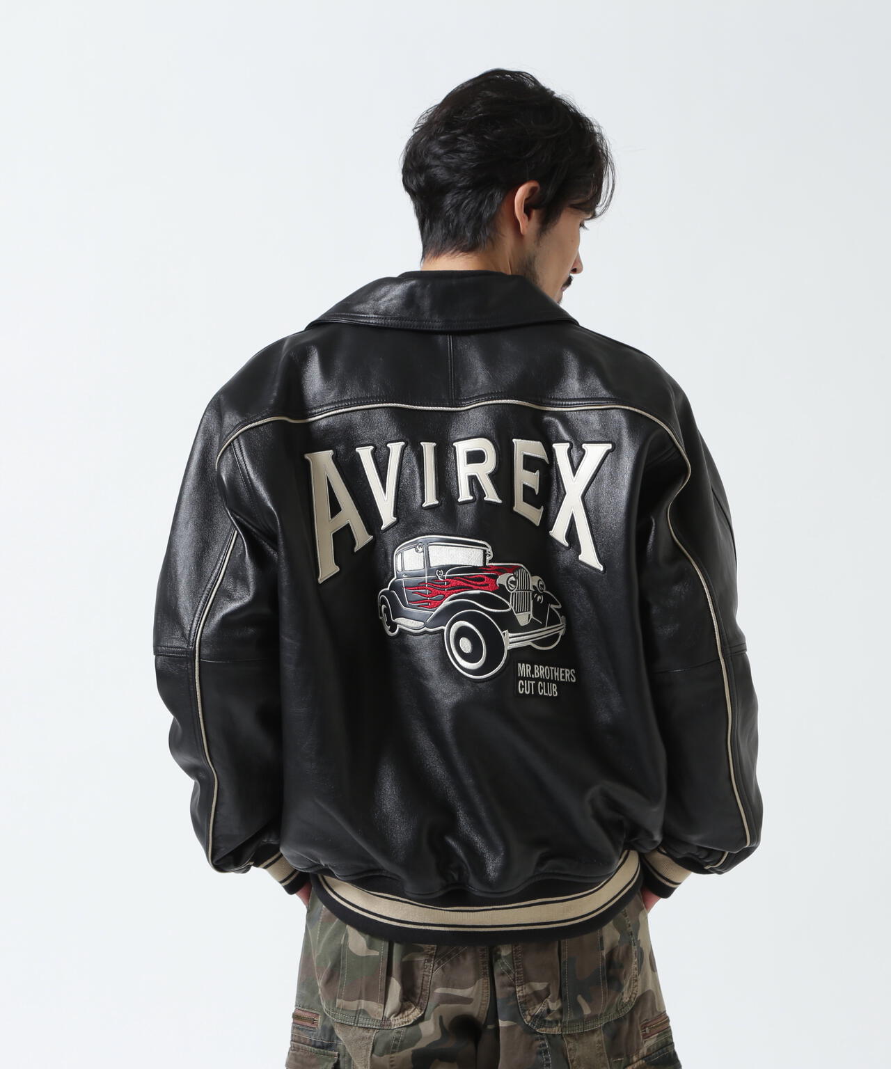 《AVIREX × MR.BROTHERS CUT CLUB》VARITY LEATHER JACKET