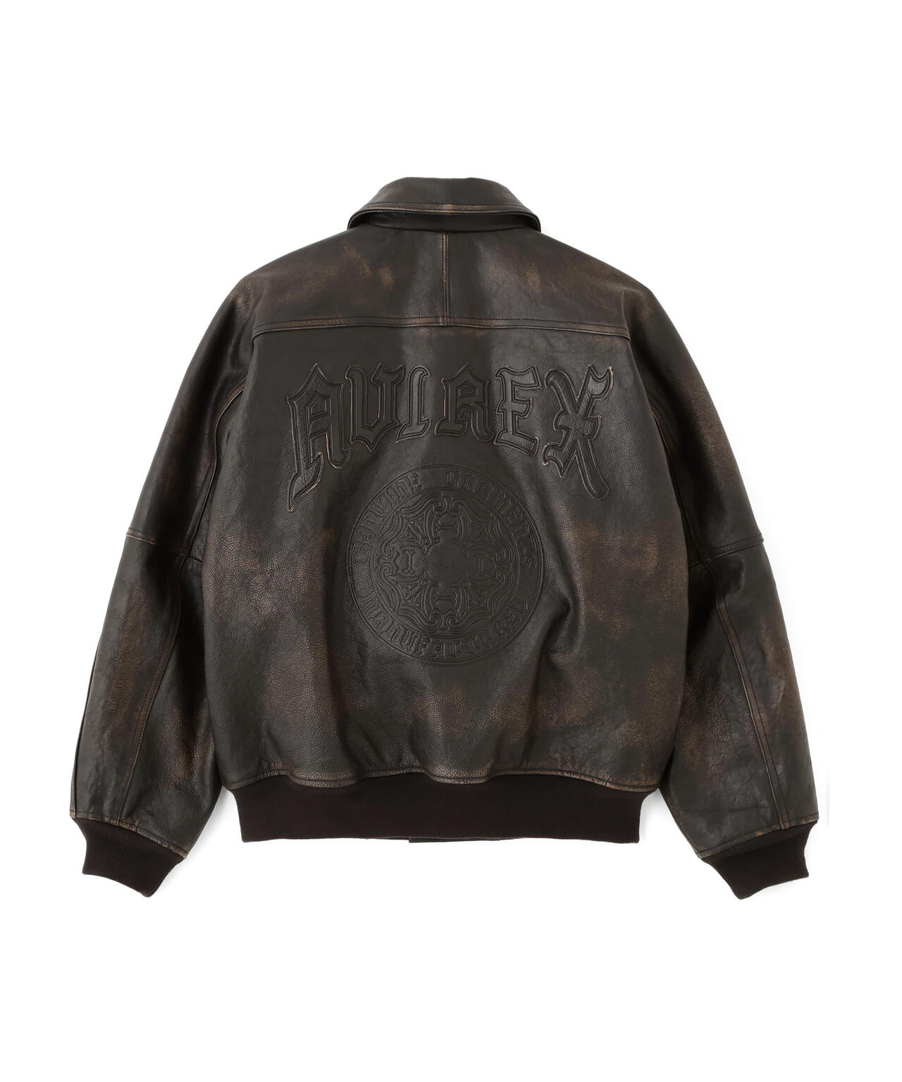 (専用)AVIREX VINTAGE FINISHED VARSITY LEATHER ”CAMELLIA” | AVIREX