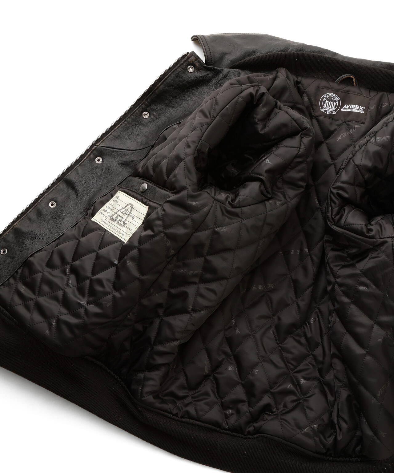 VINTAGE FINISHED VARSITY LEATHER ”CAMELLIA” | AVIREX