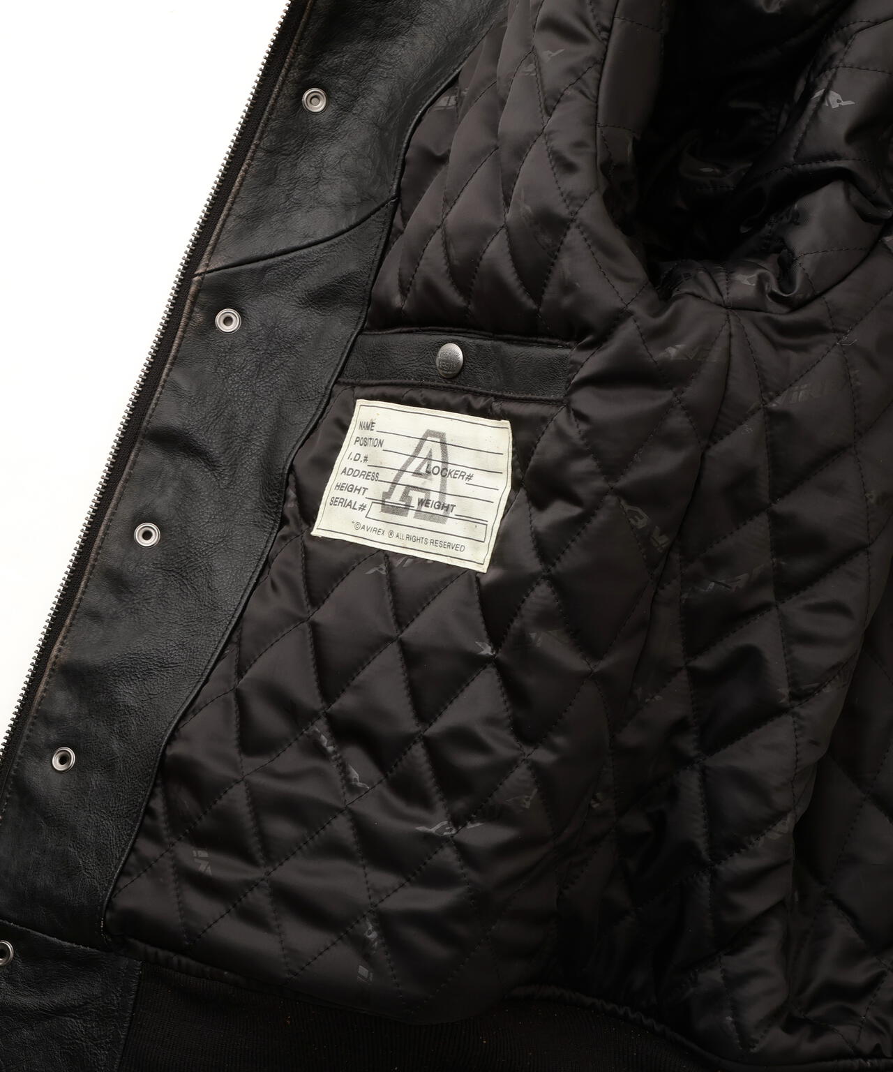 VINTAGE FINISHED VARSITY LEATHER ”CAMELLIA” | AVIREX