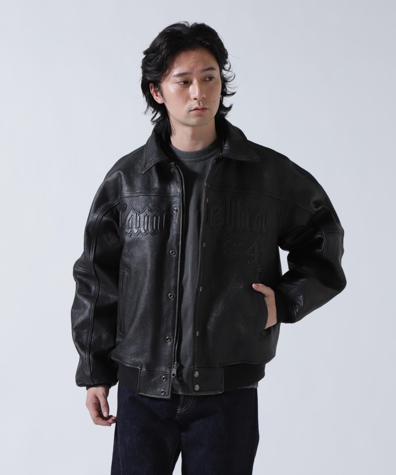 VINTAGE FINISHED VARSITY LEATHER ”CAMELLIA”