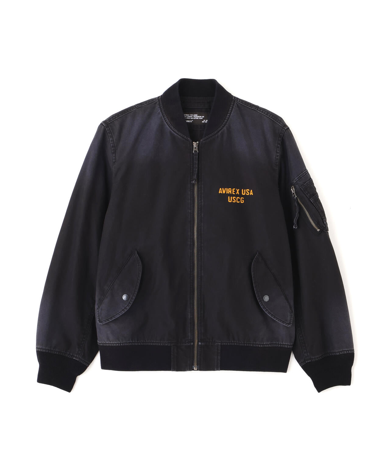 アヴィレックス★ドロップゾーン 総刺繍 MA-1 フライトジャケット 黒 XL AVIREX アヴィレックス MA-1 ドロップゾーン ミリタリー フライト