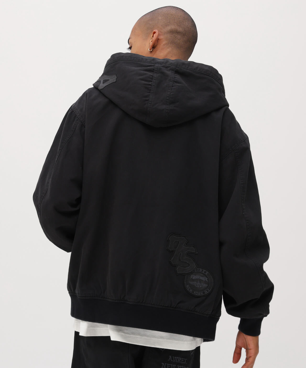 LEATHER PATCH DUCK HOOD JACKET | AVIREX（アヴィレックス） ｜【公式