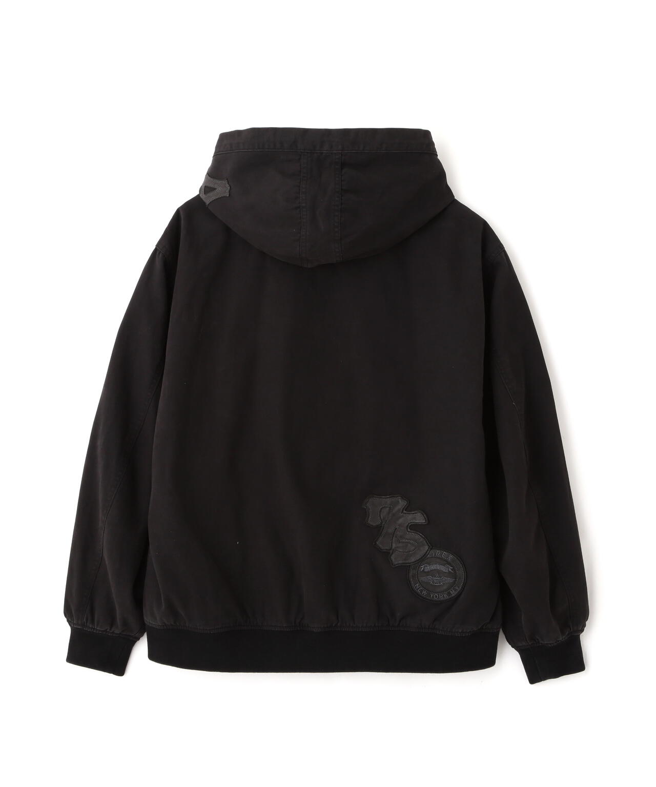 LEATHER PATCH DUCK HOOD JACKET | AVIREX（アヴィレックス） ｜【公式