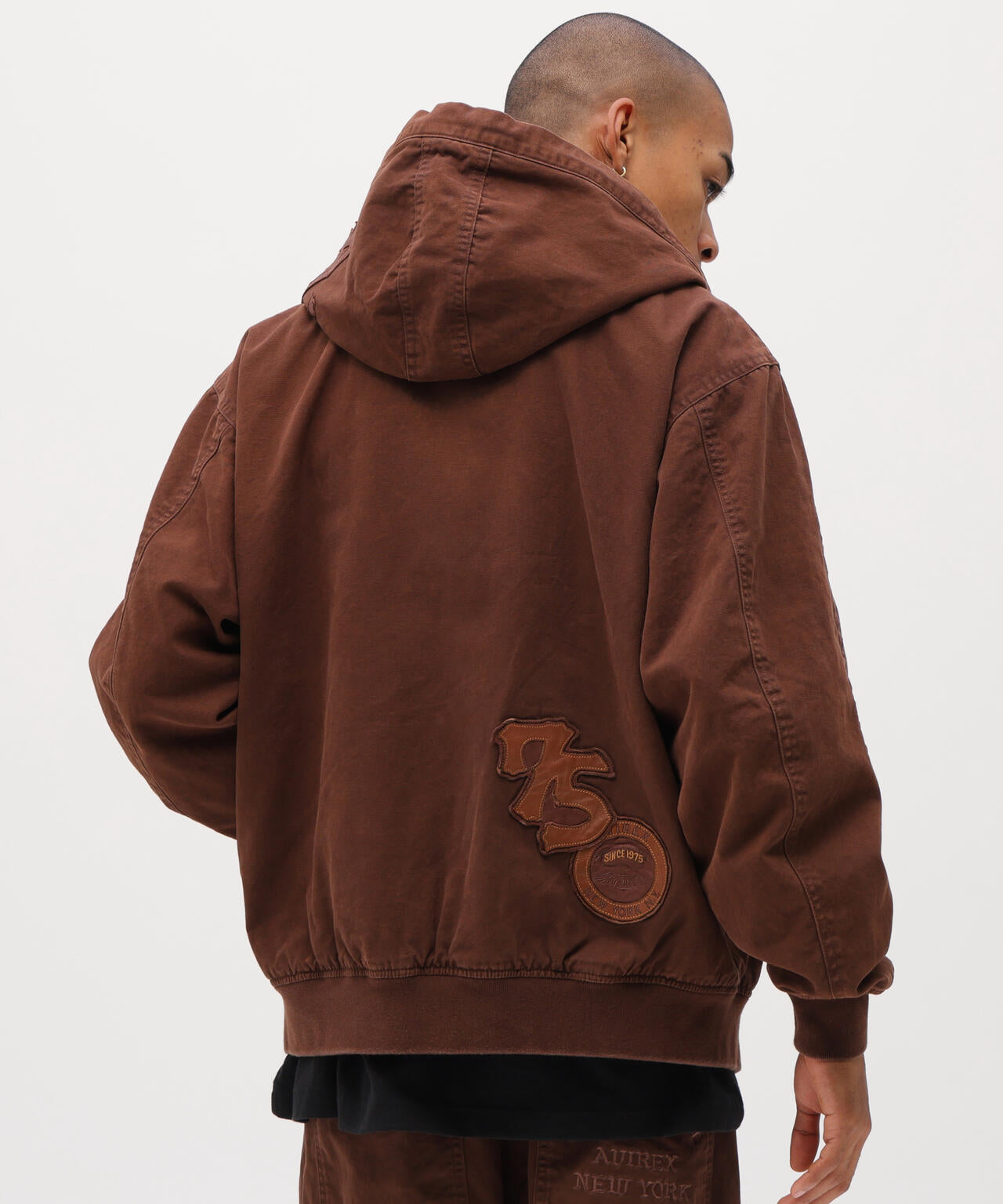 LEATHER PATCH DUCK HOOD JACKET | AVIREX（アヴィレックス） ｜【公式