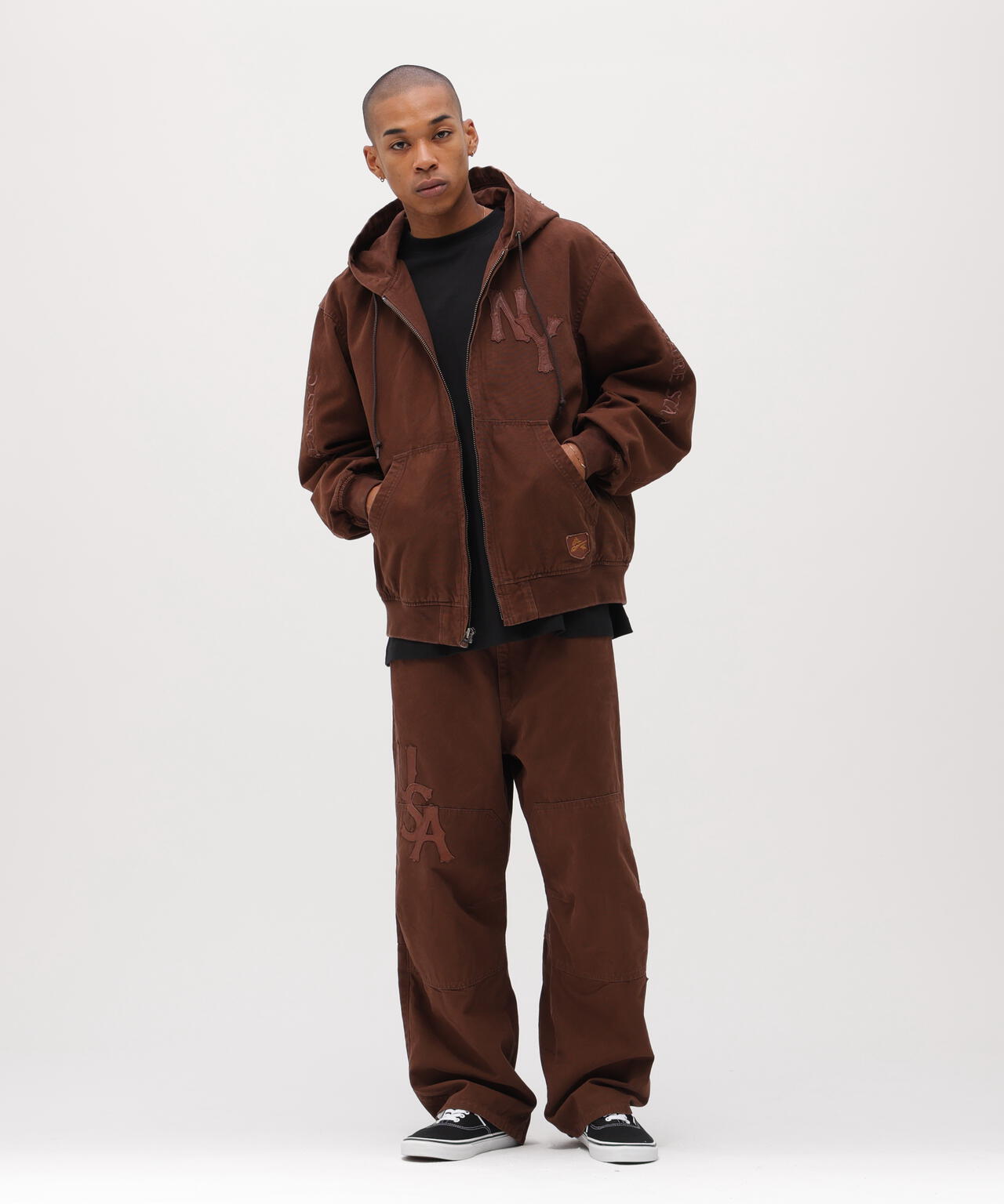 LEATHER PATCH DUCK HOOD JACKET | AVIREX（アヴィレックス） ｜【公式