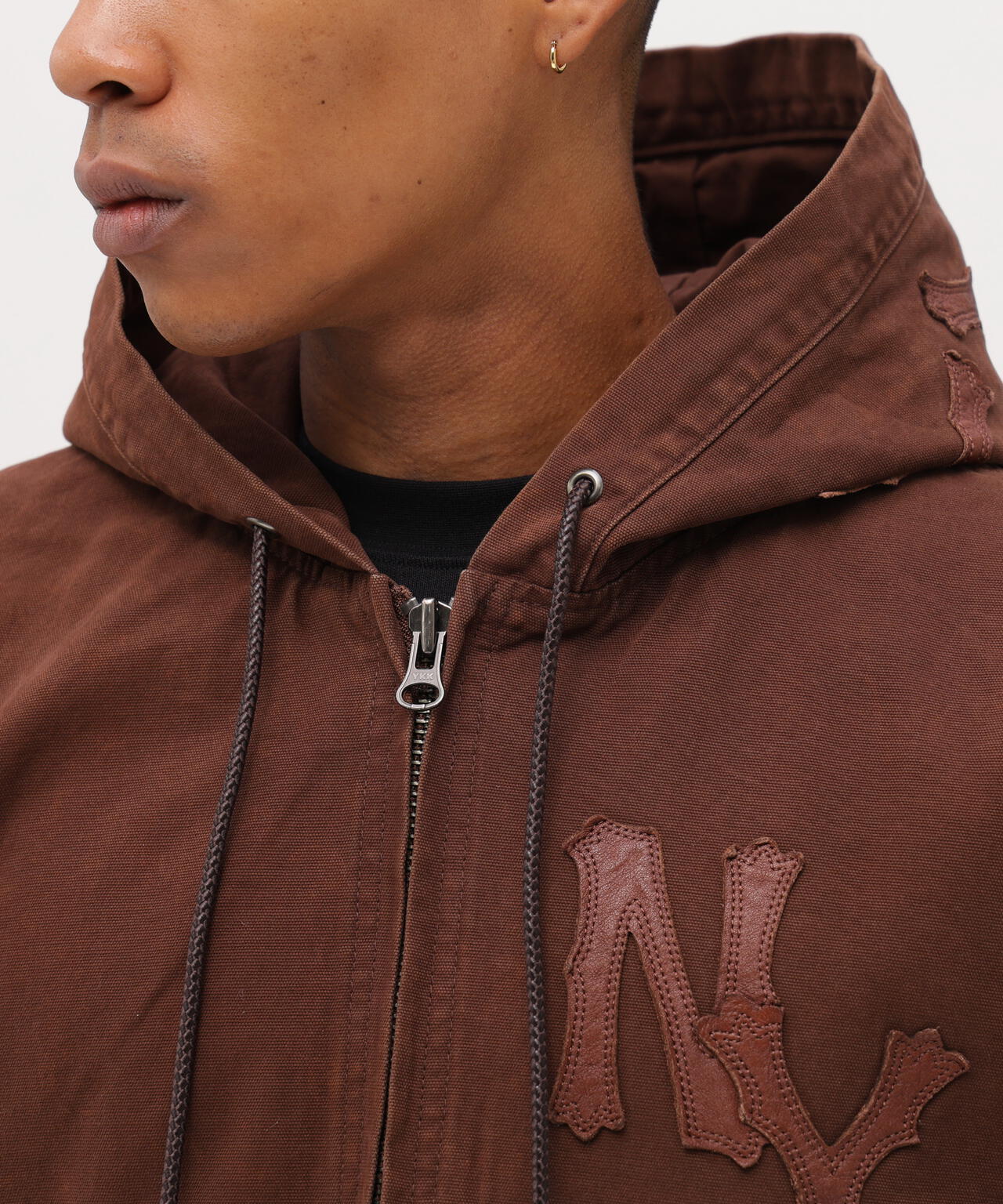 AVIREX アヴィレックス 牛革スウェード パッチジャケット 内側フランネル LEATHER PATCH DUCK HOOD JACKET | AVIREX（アヴィレックス） ｜【公式