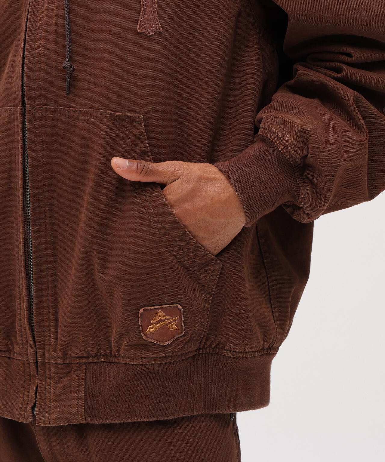 LEATHER PATCH DUCK HOOD JACKET | AVIREX（アヴィレックス） ｜【公式