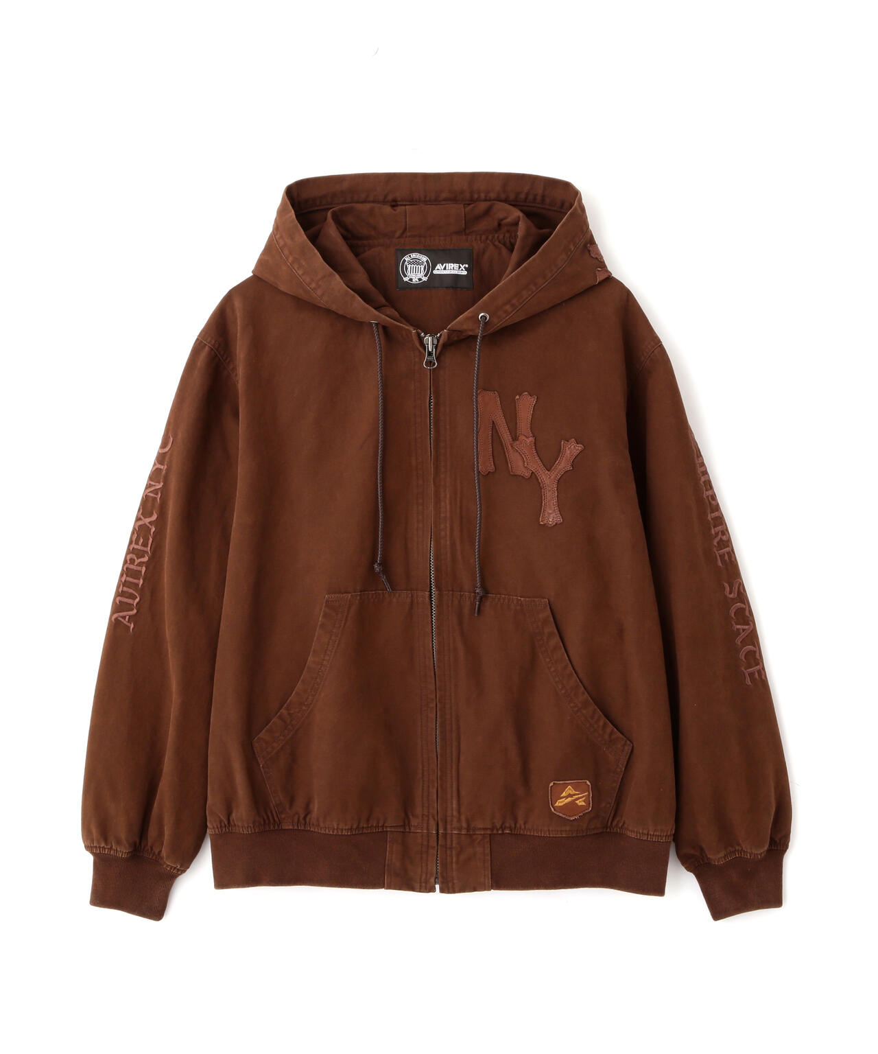 LEATHER PATCH DUCK HOOD JACKET | AVIREX（アヴィレックス） ｜【公式