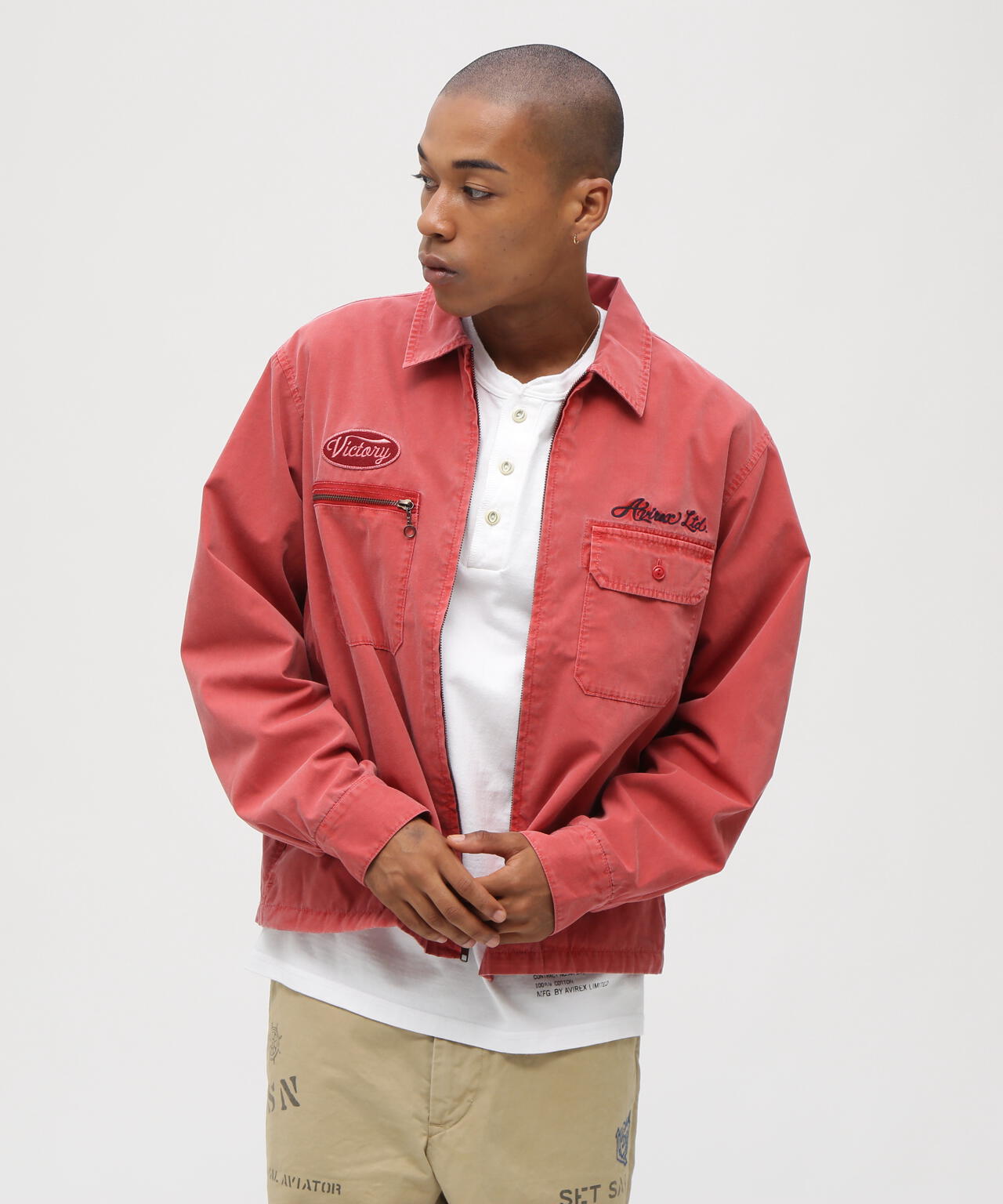 《A.A.R.C》FADED EMB WORK JACKET